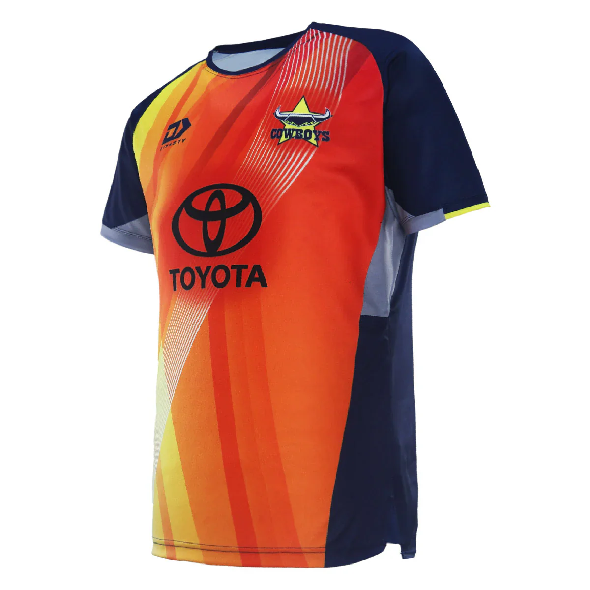 North Queensland Cowboys 2024 Mens Replica Warm Up Tee - Image 3