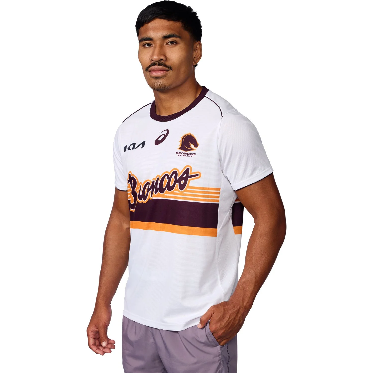 Brisbane Broncos 2025 Mens Replica Run Out Tee - Image 5