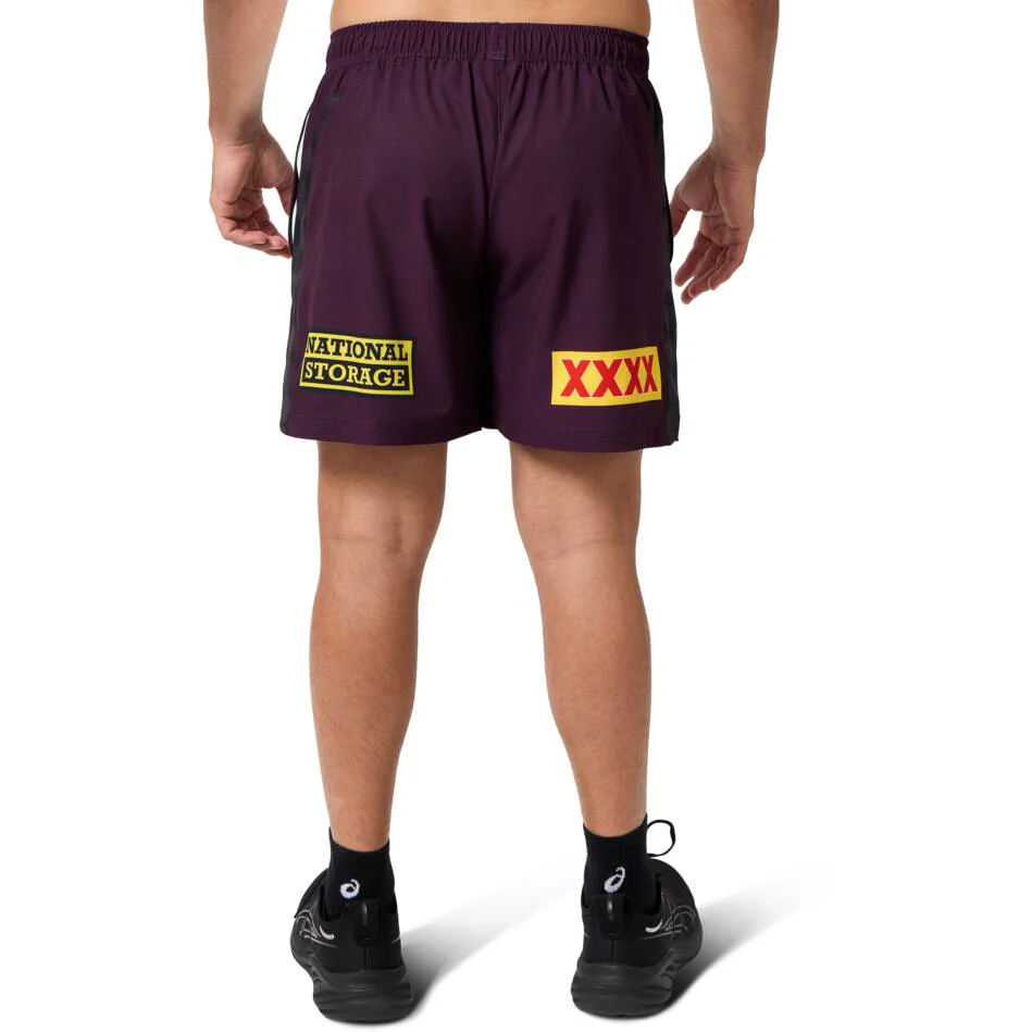 Brisbane Broncos 2025 Mens Training Shorts - Image 2