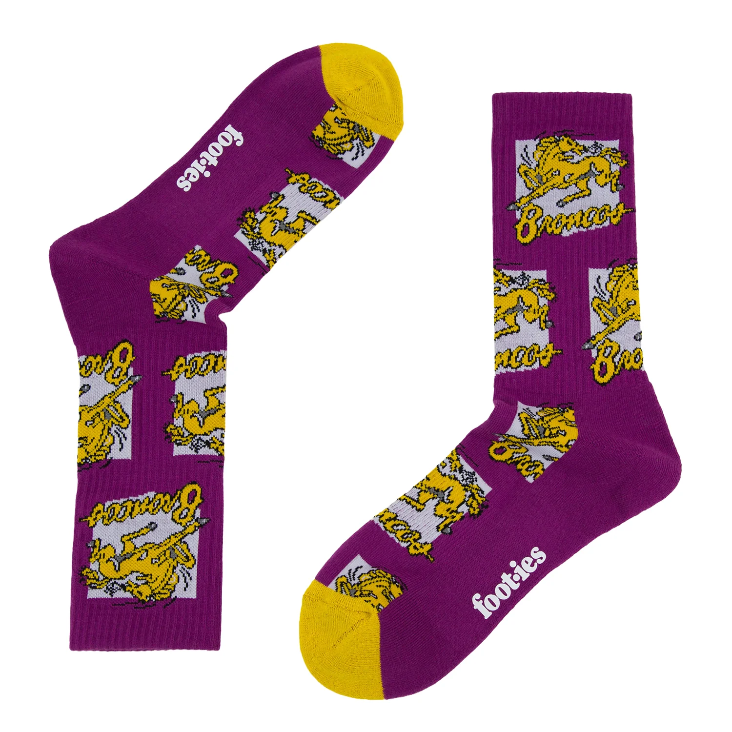 Brisbane Broncos Retro Sneaker Sock 2 Pack - Image 4