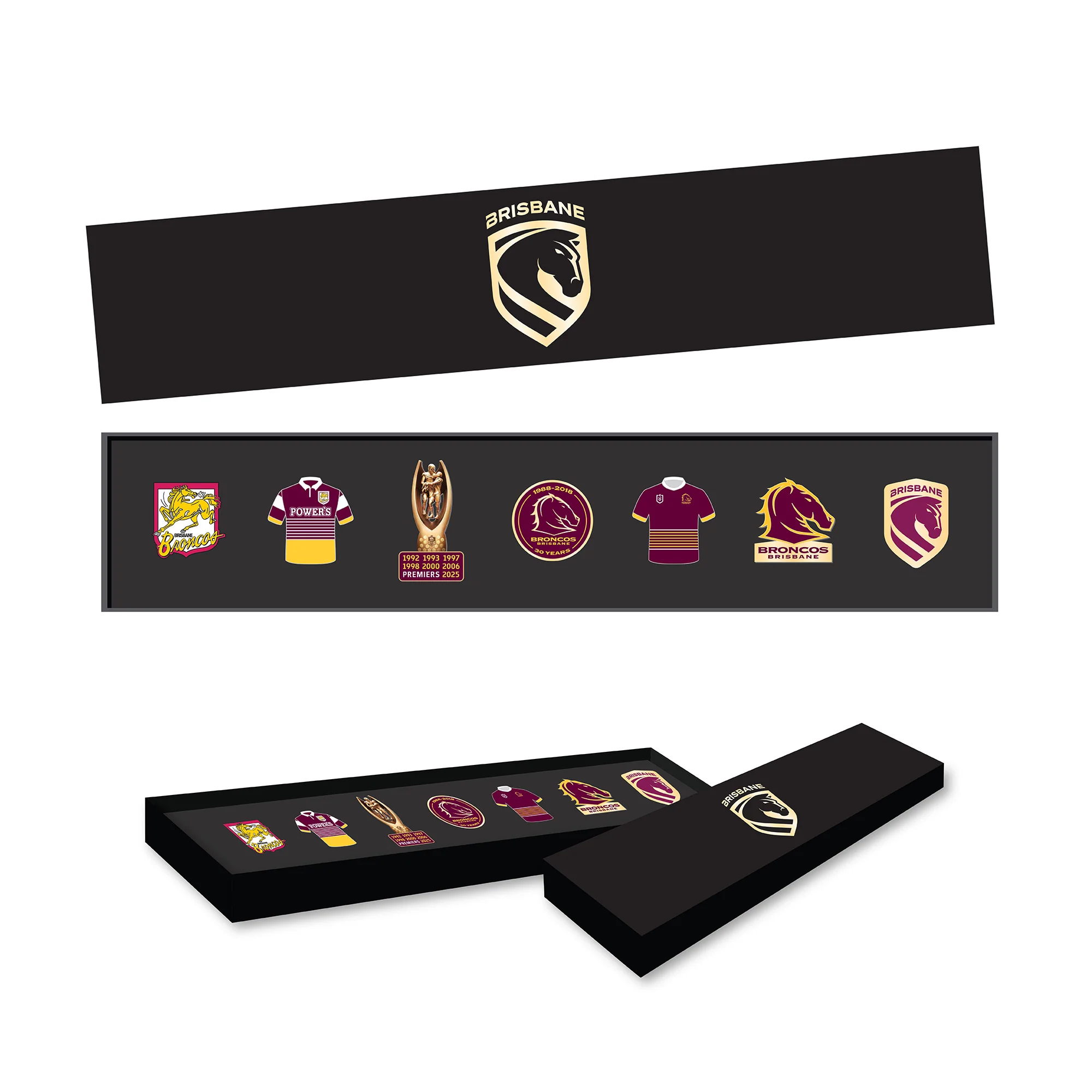 Brisbane Broncos Logo Pin Set - Image 2