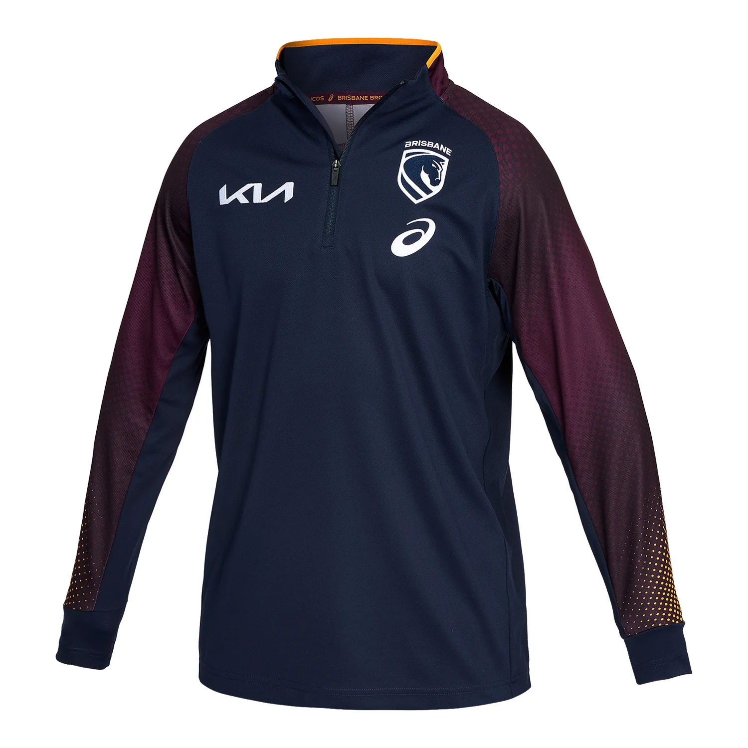 Brisbane Broncos Mens 2026 1/4 Zip Warm Up Top