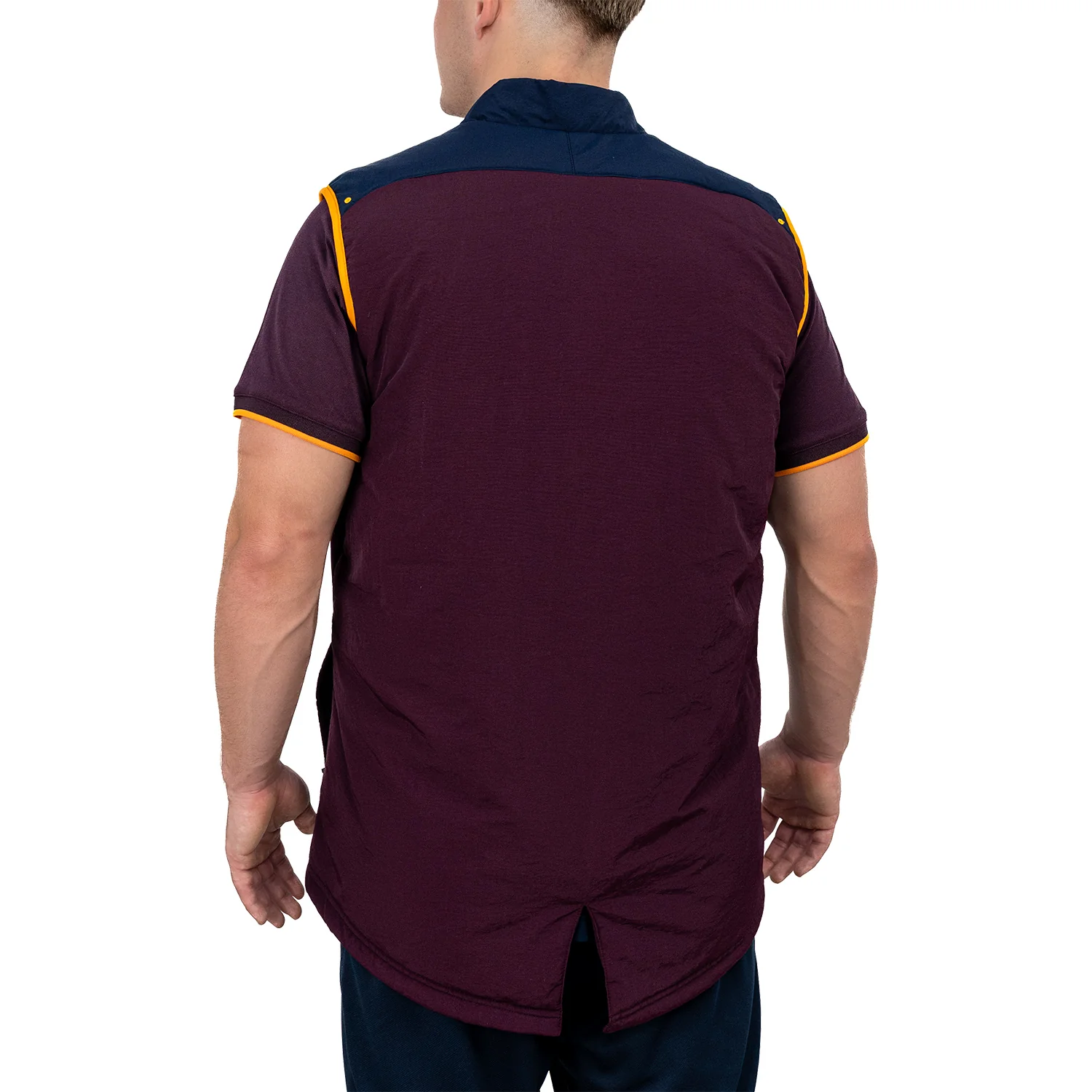 Brisbane Broncos Mens 2026 Puffer Vest Jacket - Image 3
