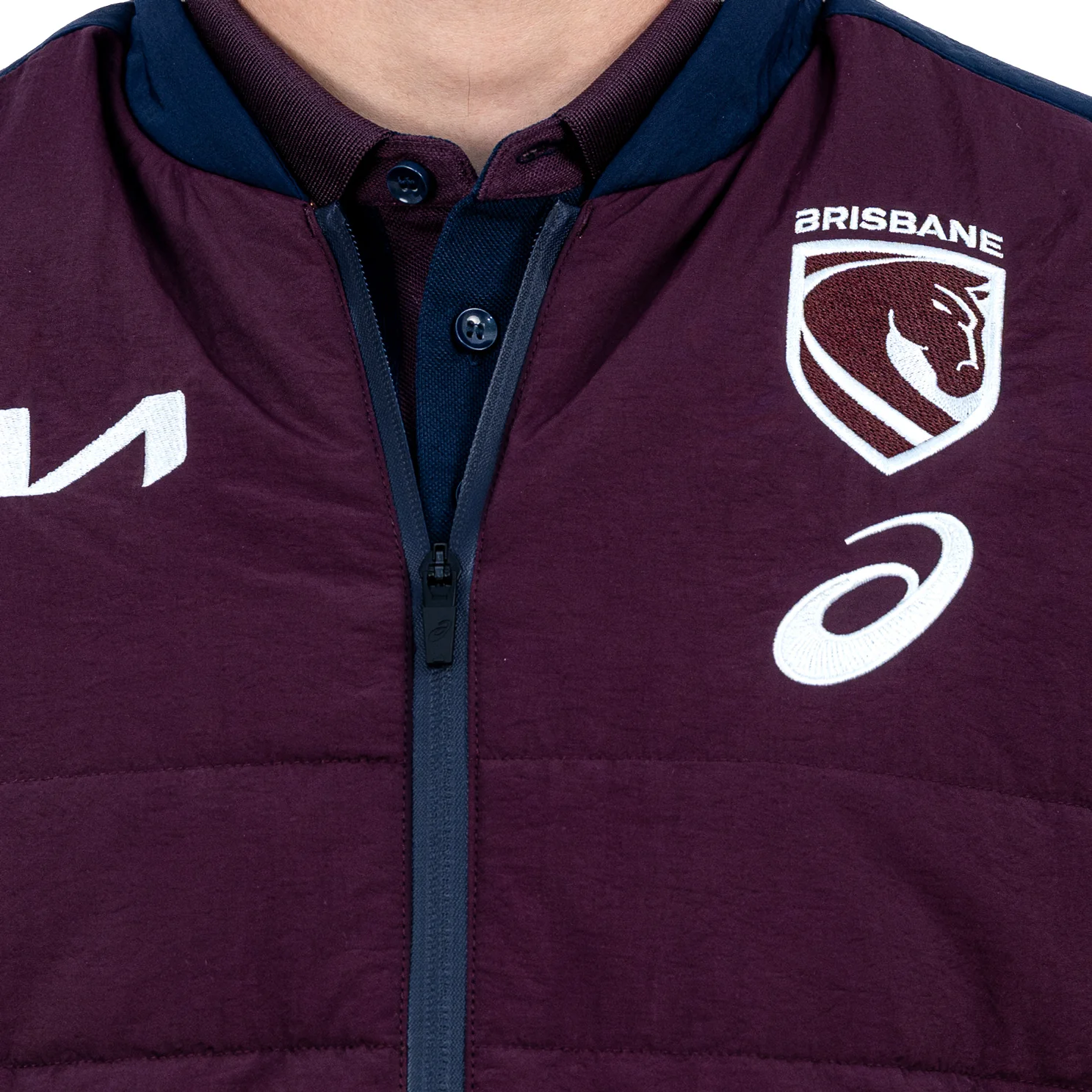 Brisbane Broncos Mens 2026 Puffer Vest Jacket - Image 4