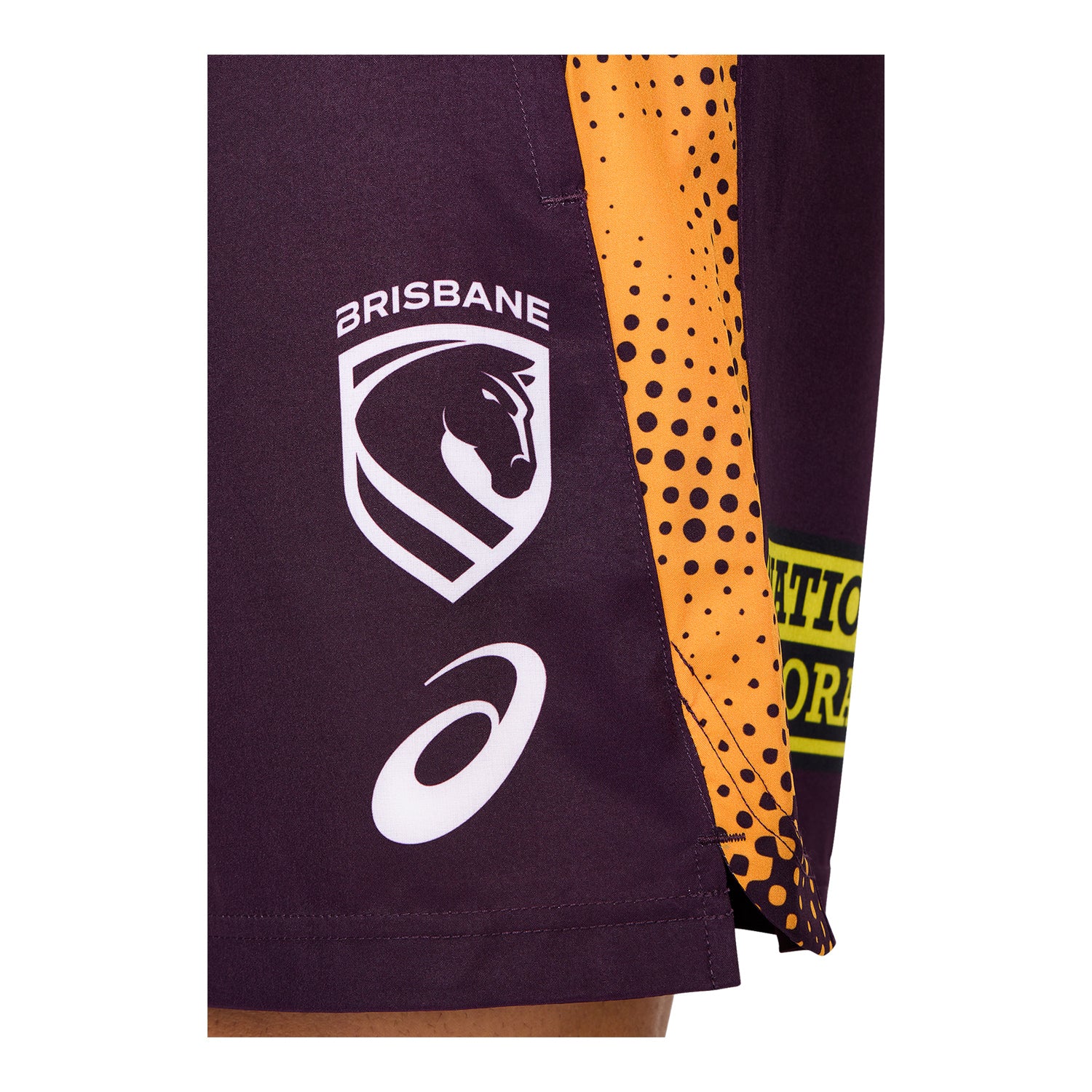 Brisbane Broncos Mens 2026 Training Shorts Maroon - Image 11