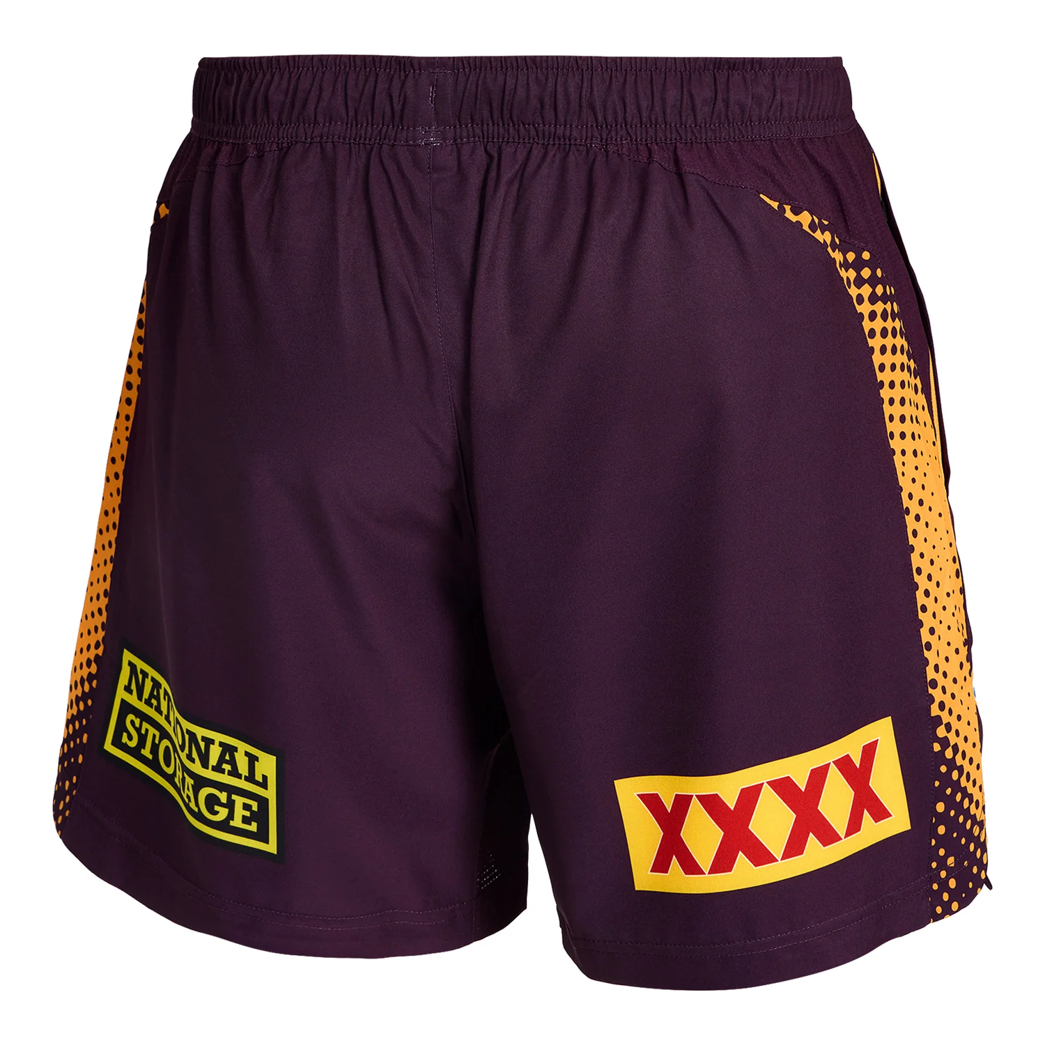 Brisbane Broncos Mens 2026 Training Shorts Maroon - Image 2
