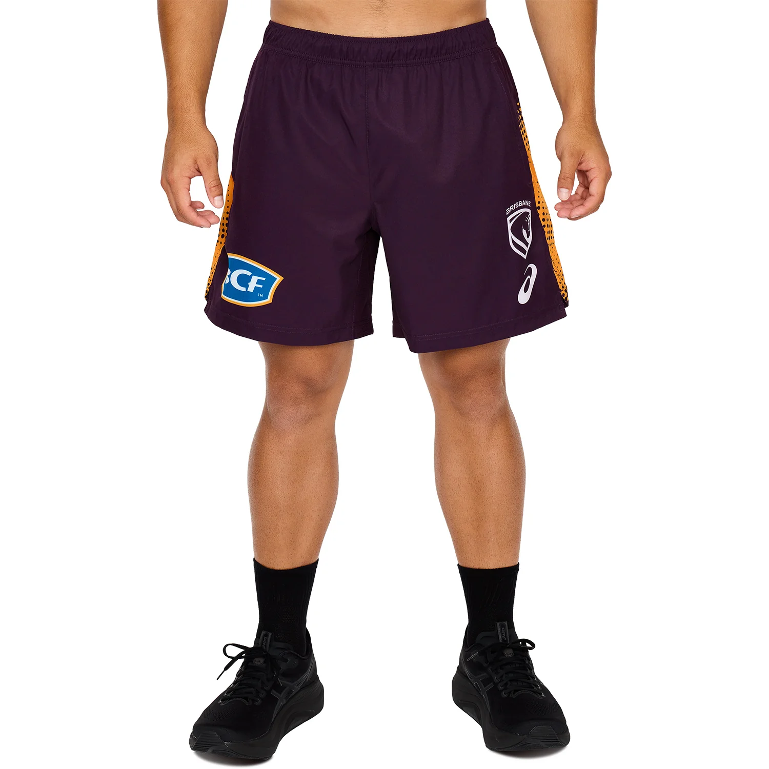 Brisbane Broncos Mens 2026 Training Shorts Maroon - Image 4