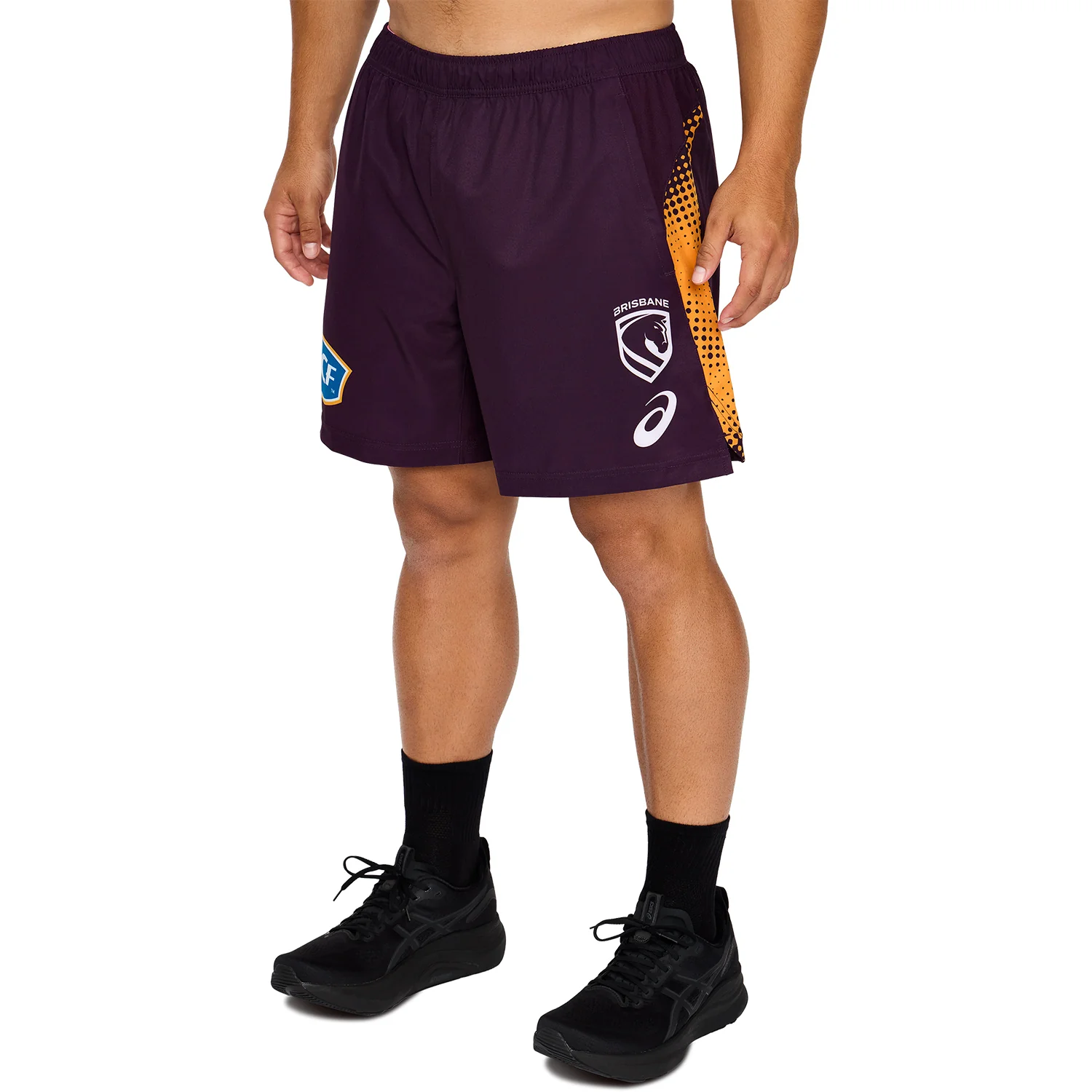 Brisbane Broncos Mens 2026 Training Shorts Maroon - Image 5