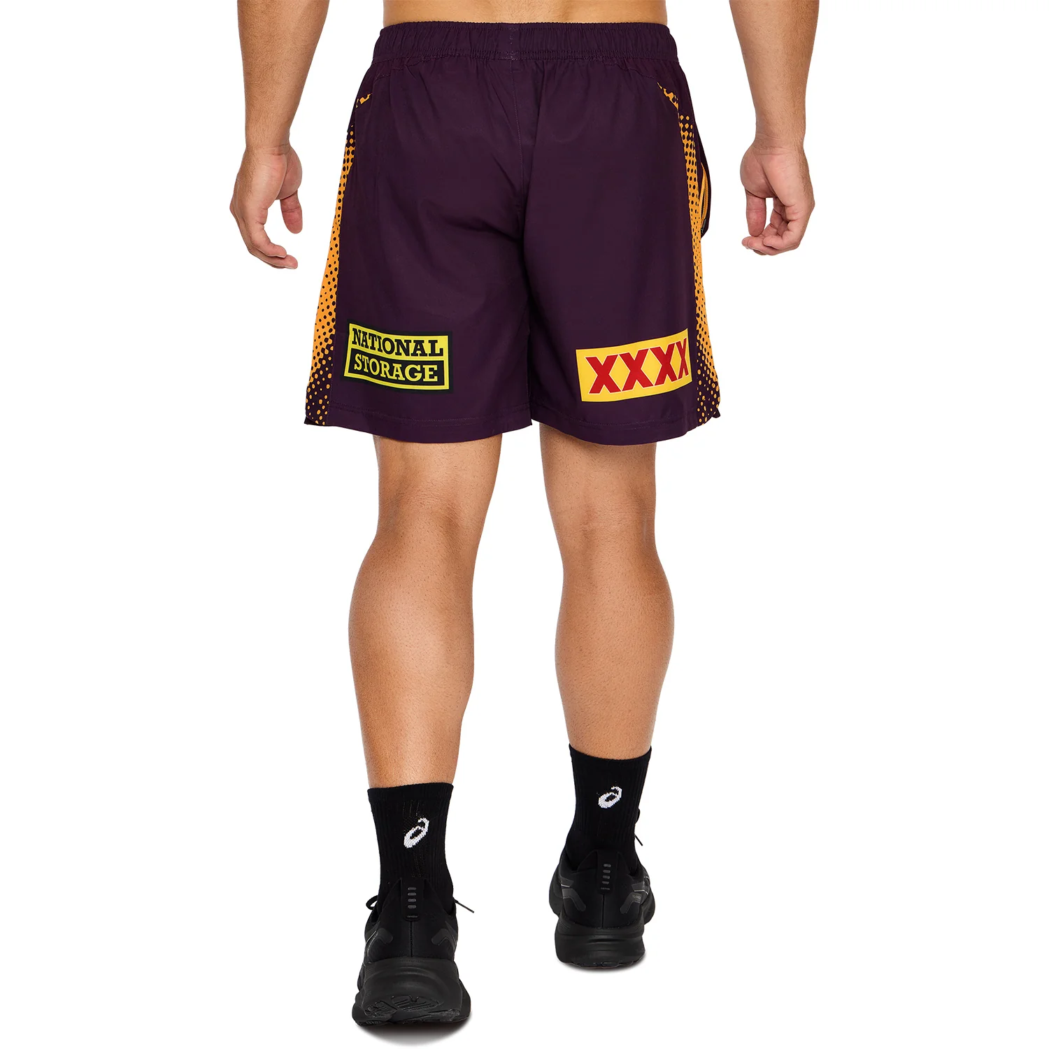 Brisbane Broncos Mens 2026 Training Shorts Maroon - Image 7