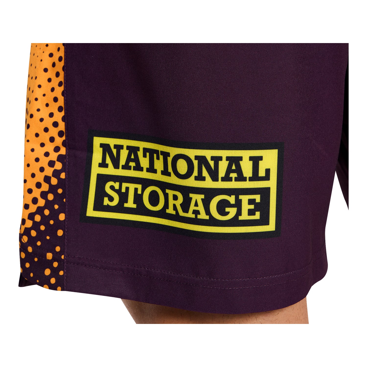 Brisbane Broncos Mens 2026 Training Shorts Maroon - Image 8