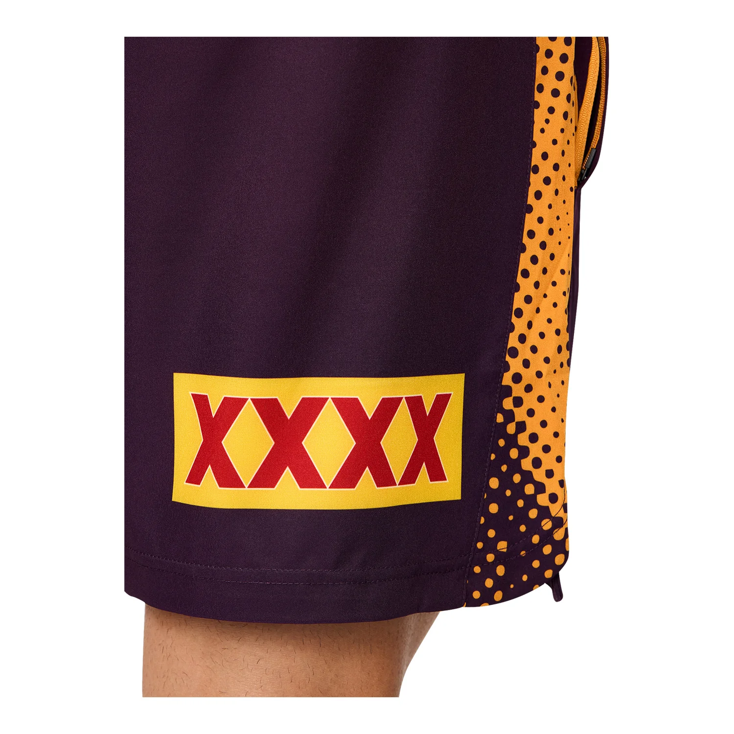 Brisbane Broncos Mens 2026 Training Shorts Maroon - Image 9