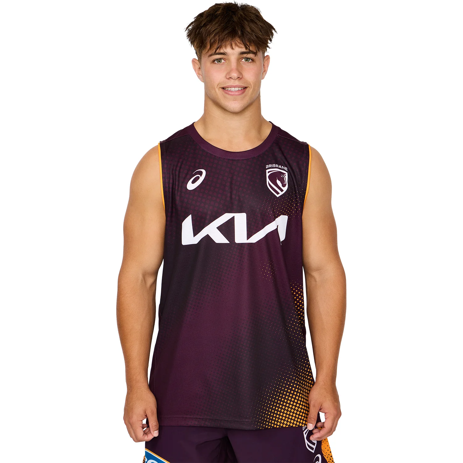 Brisbane Broncos Mens 2026 Training Singlet Maroon - Image 3