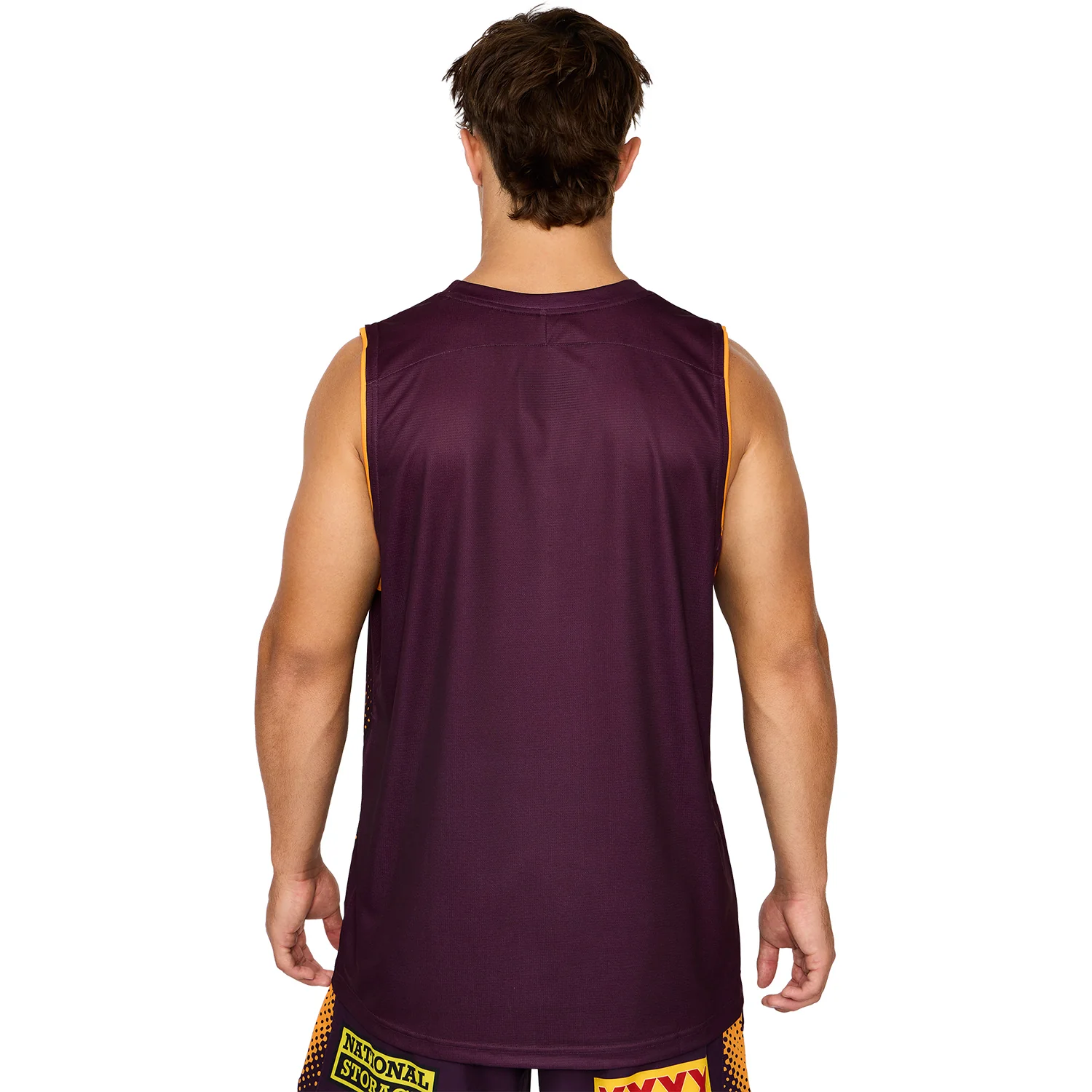 Brisbane Broncos Mens 2026 Training Singlet Maroon - Image 6