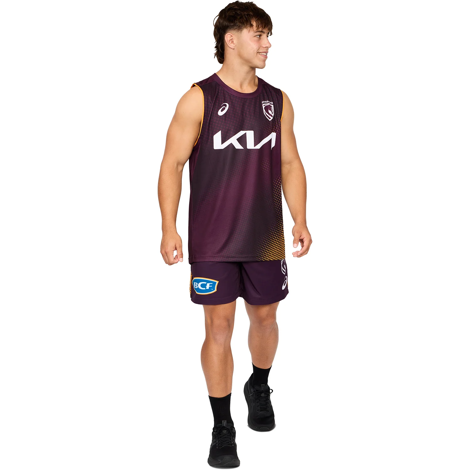 Brisbane Broncos Mens 2026 Training Singlet Maroon - Image 8