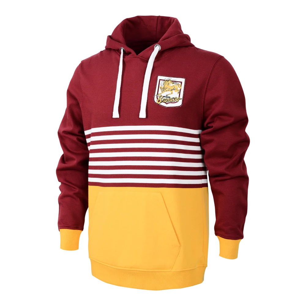 Brisbane Broncos Adults Retro Hoodie