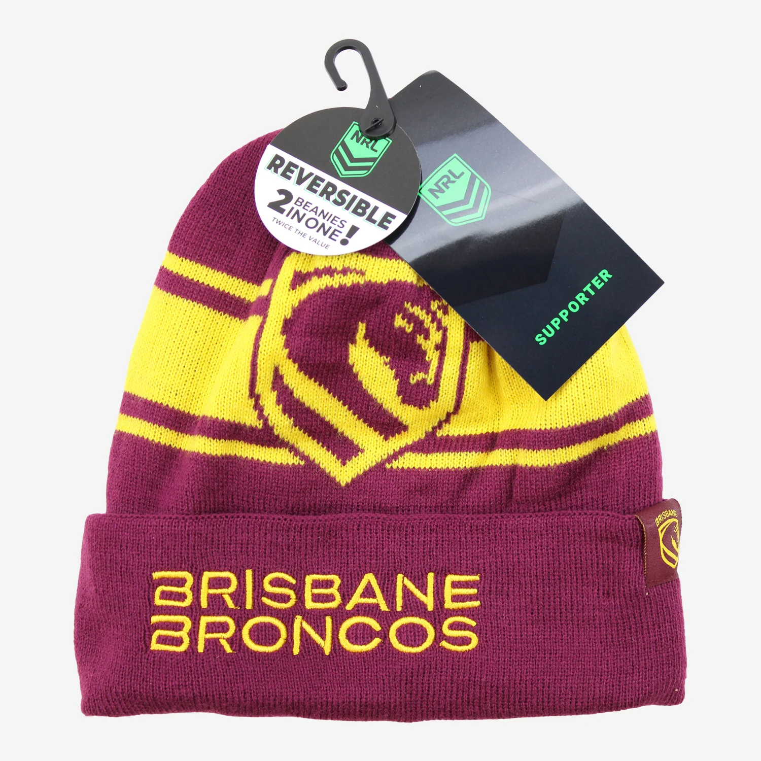 Brisbane Broncos Transform Reversible Beanie - Image 6