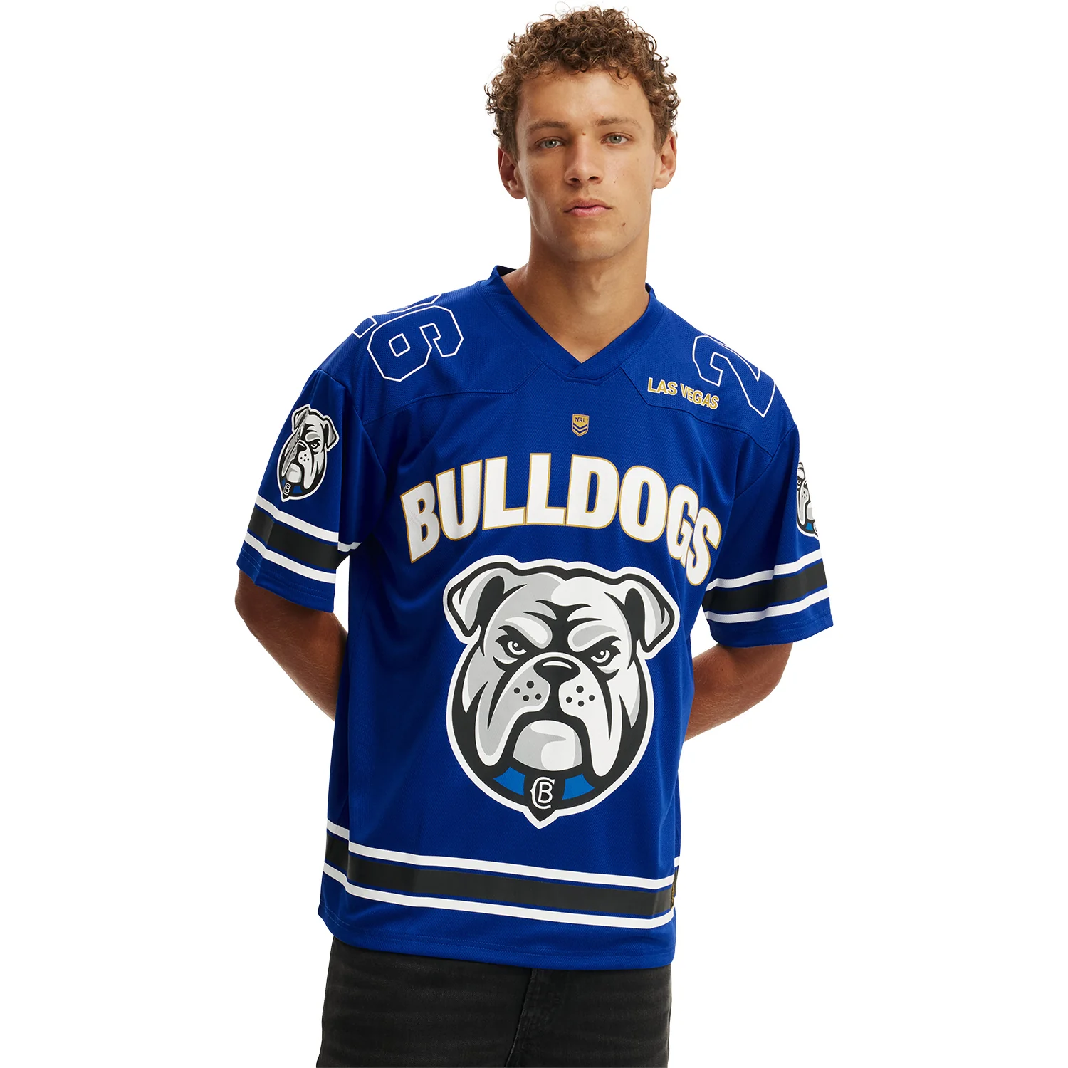 Canterbury-Bankstown Bulldogs Vegas 2026 Gridiron Shirt - Pre-order Shipping September