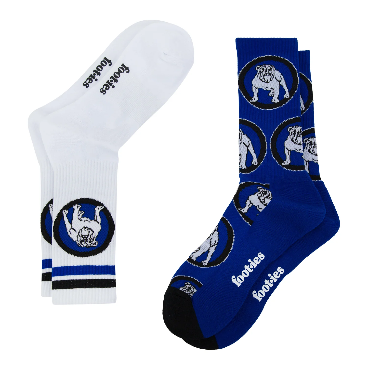 Canterbury-Bankstown Bulldogs Retro Sneaker Sock 2 Pack - Image 2