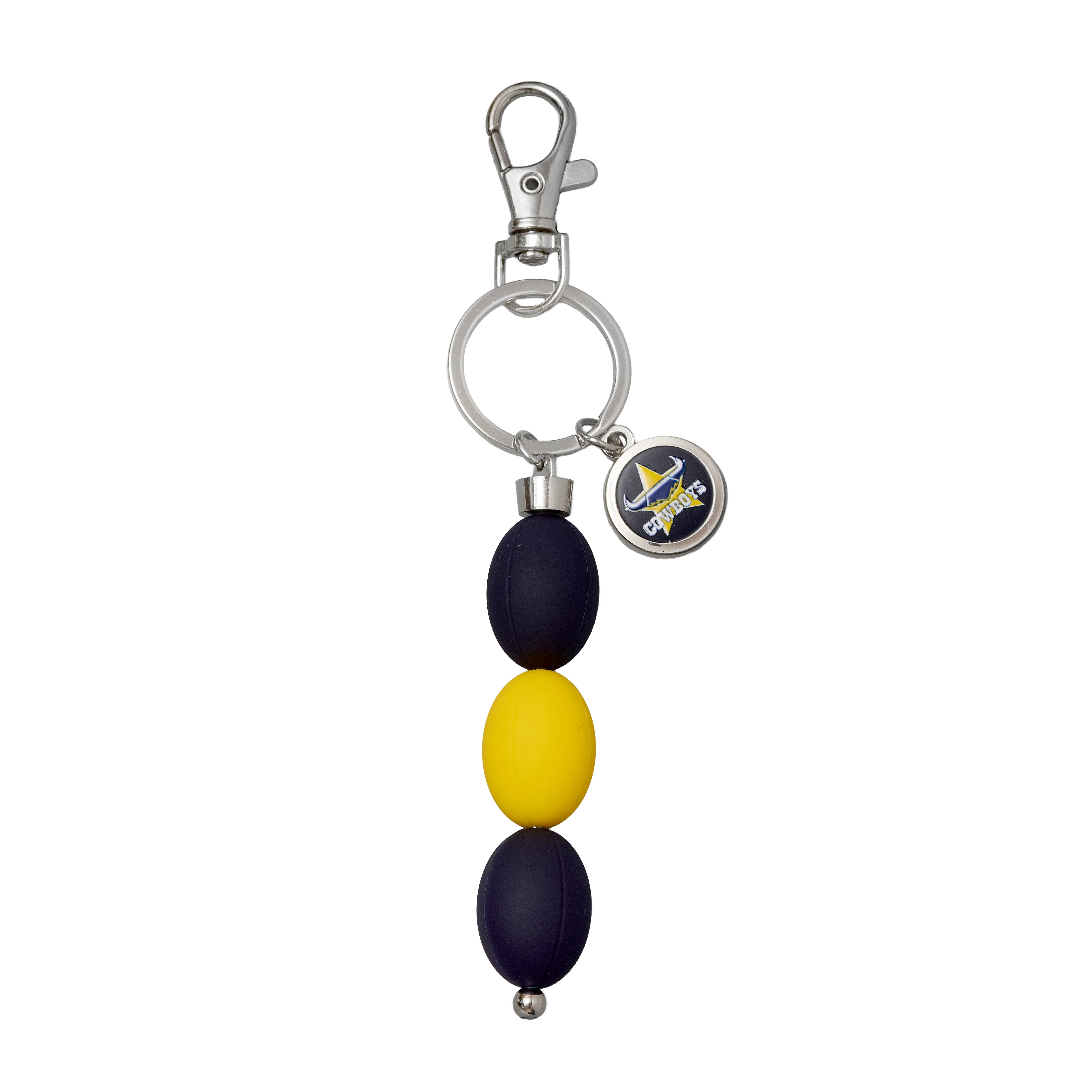 North Queensland Cowboys 3 Ball Charm Keyring