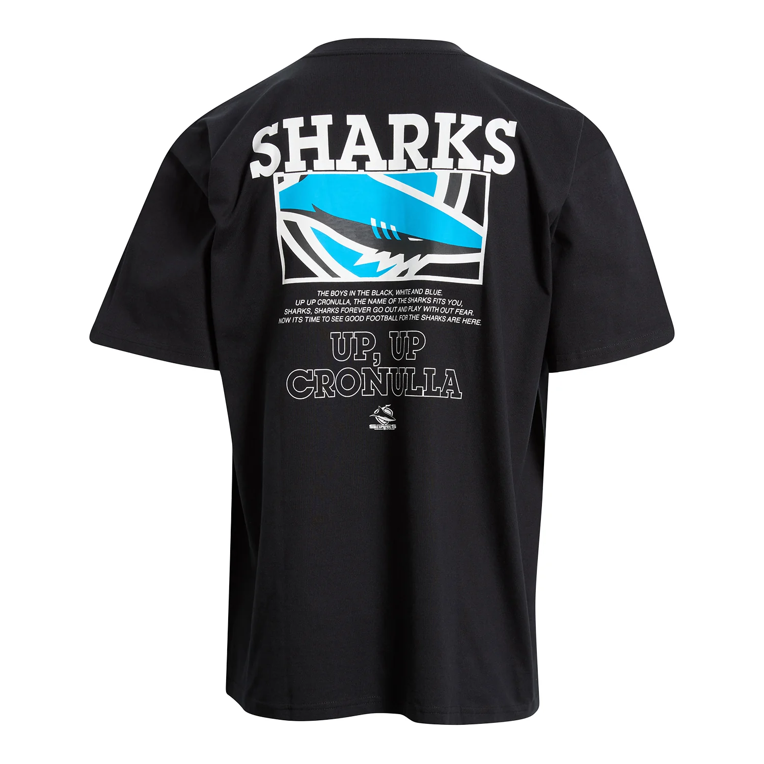 Cronulla-Sutherland Sharks Adult Heavy Weight Clip T-Shirt