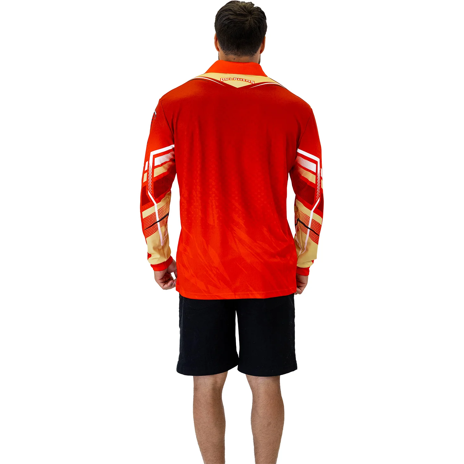 Dolphins Cyber Fishing Shirt Mens - Image 4