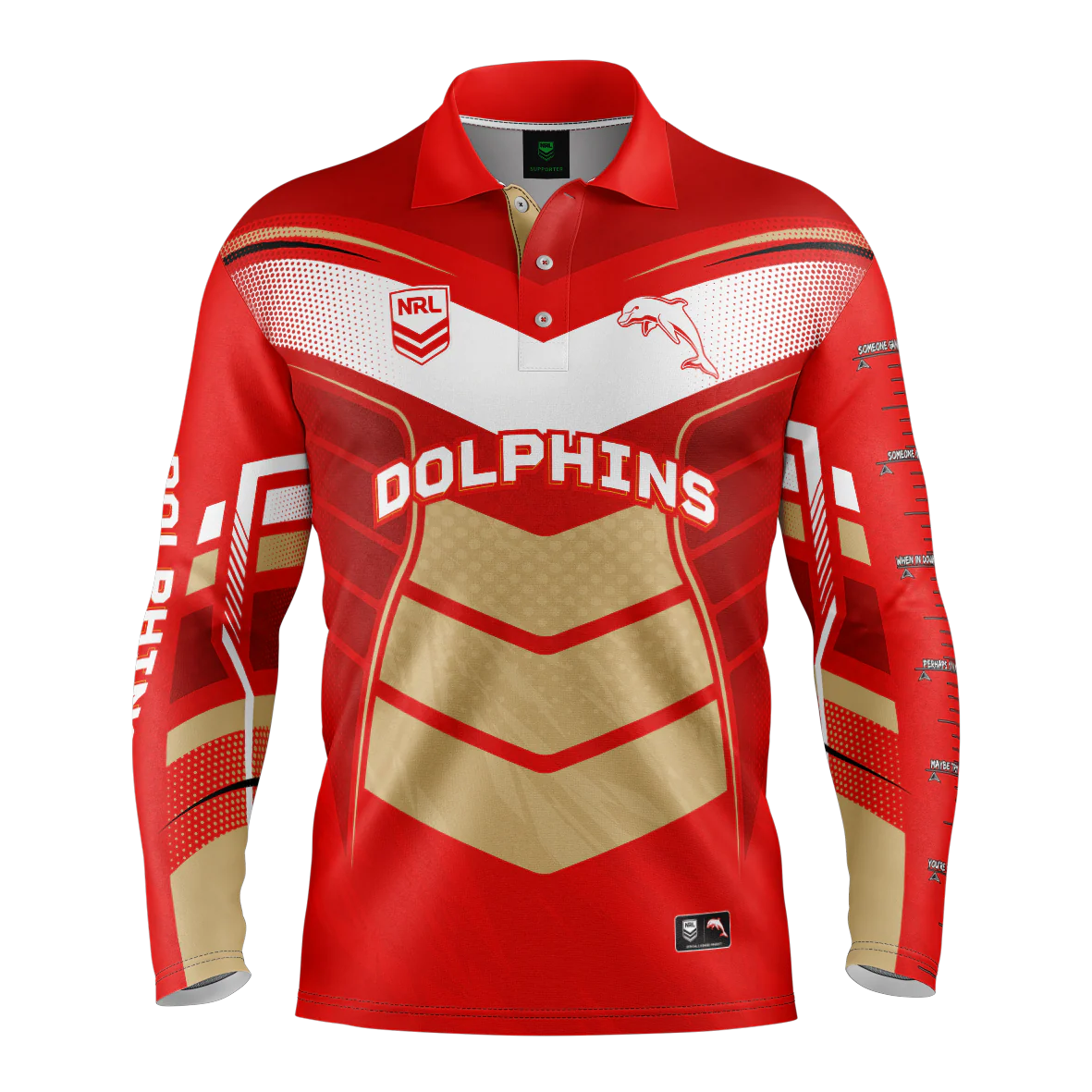 Dolphins Cyber Fishing Shirt Mens - Image 5