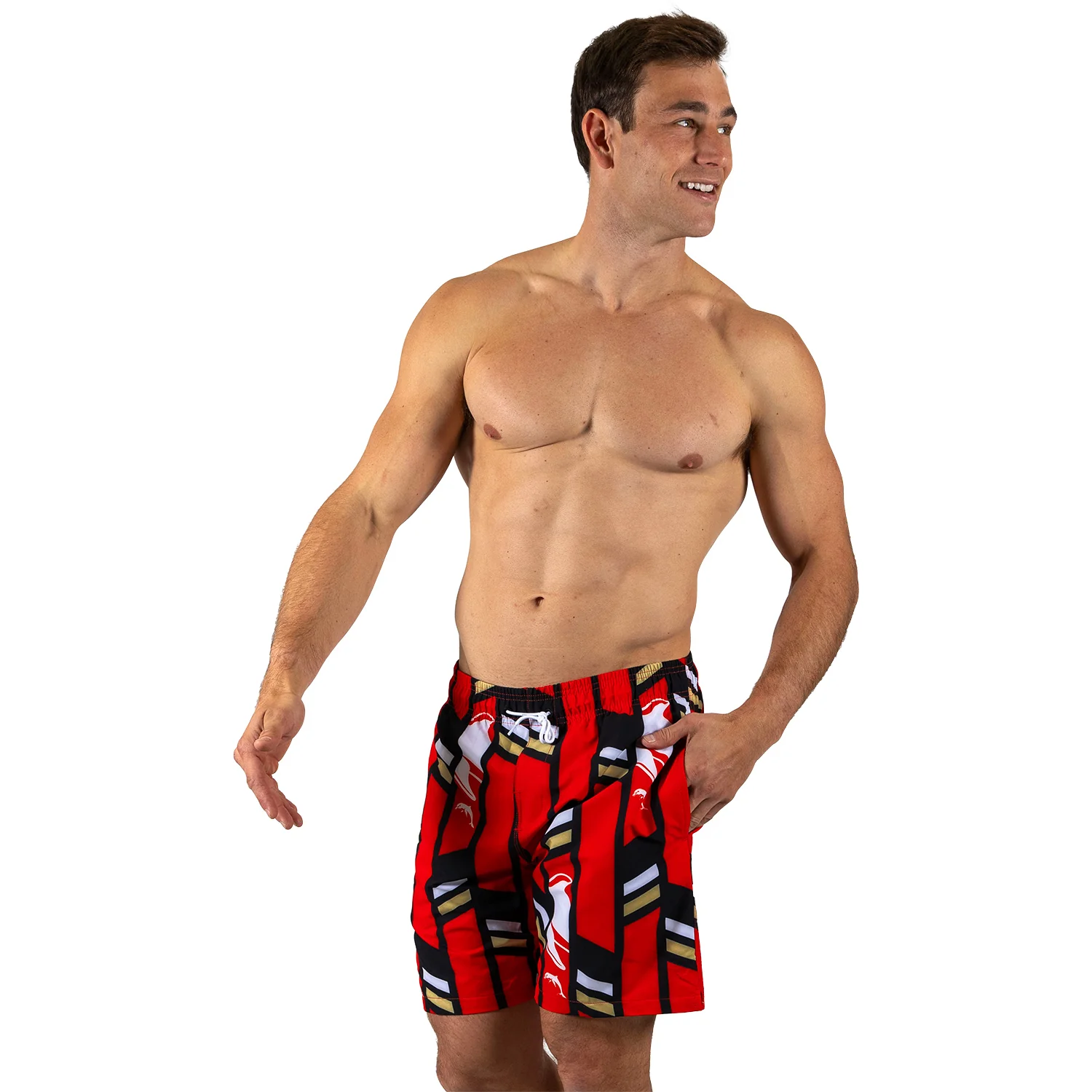 Dolphins Mens Riviera Volley Swim Shorts - Image 2