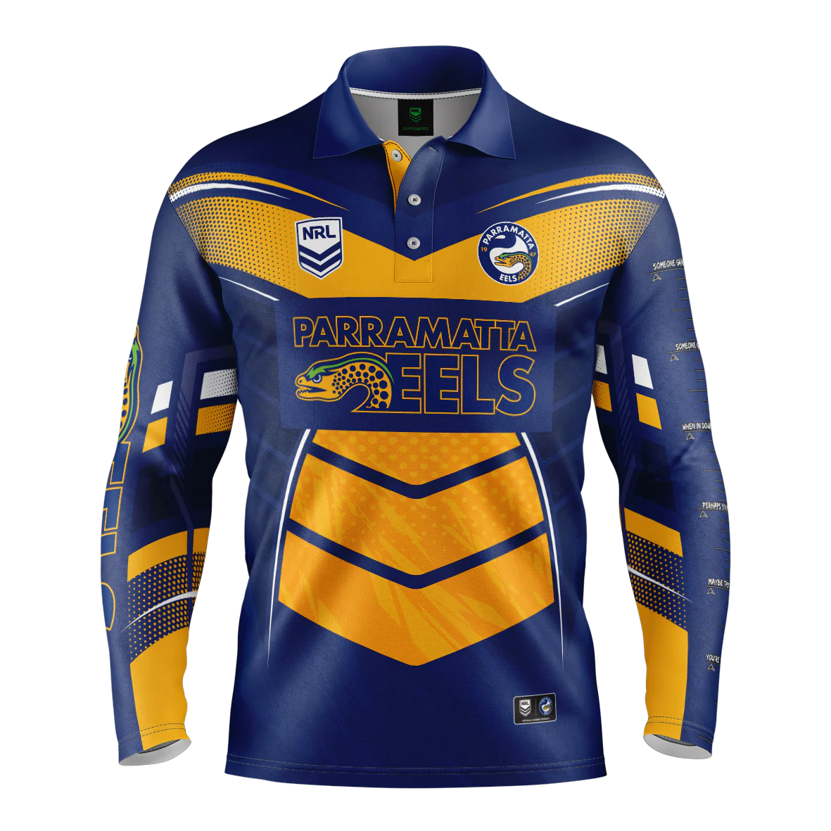Eels Cyber Fishing Shirt Mens - Image 5