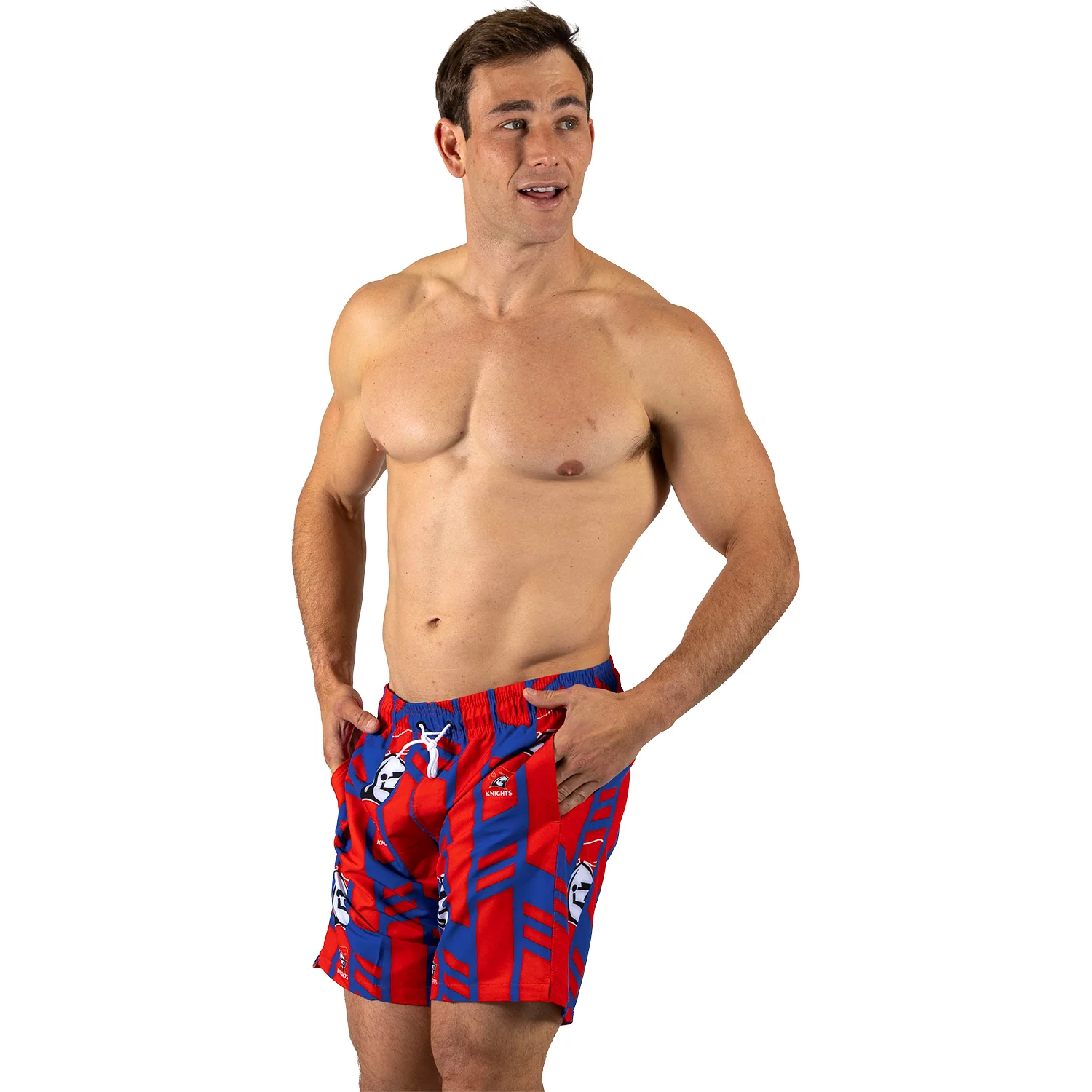 Newcastle Knights Mens Riviera Volley Swim Shorts - Image 2