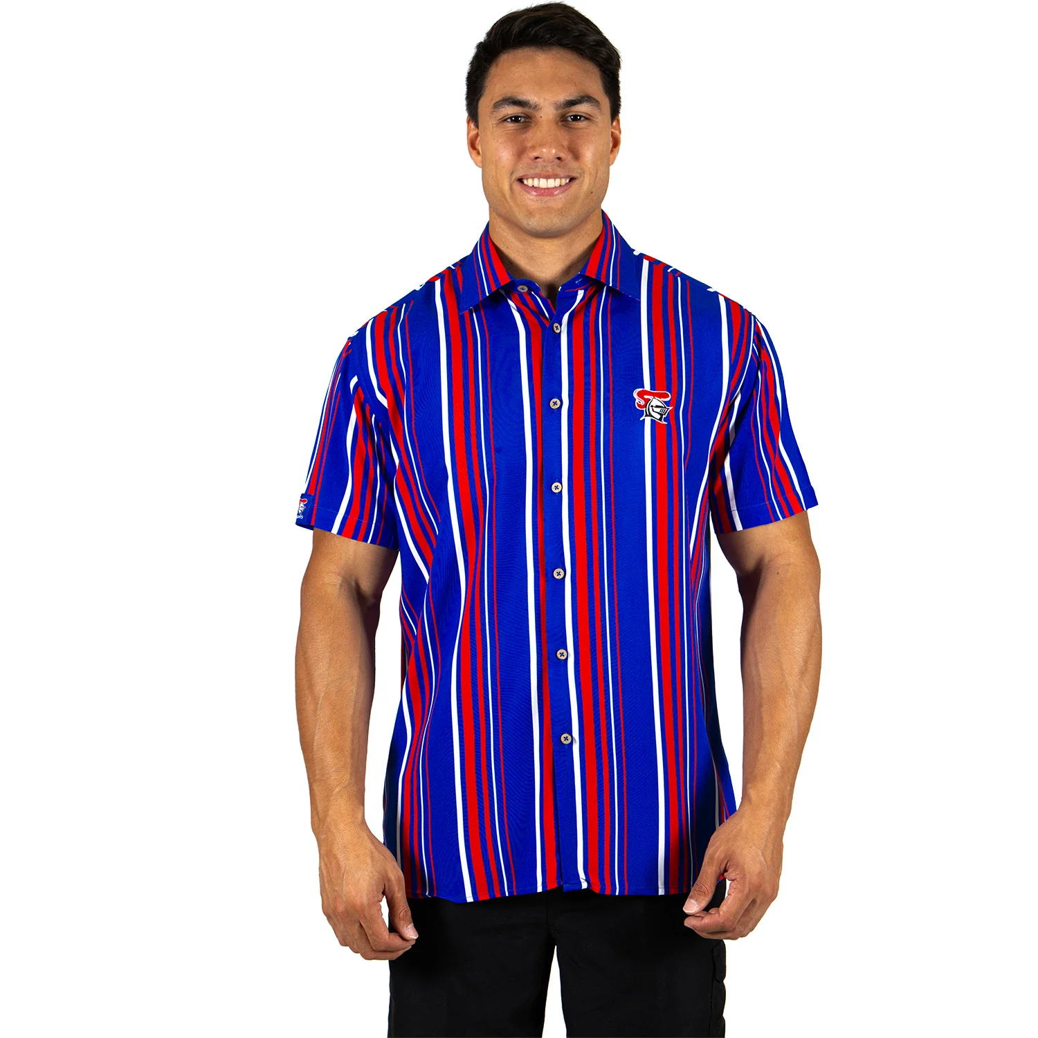 Newcastle Knights Mens Sorrento Party Shirt - Image 3