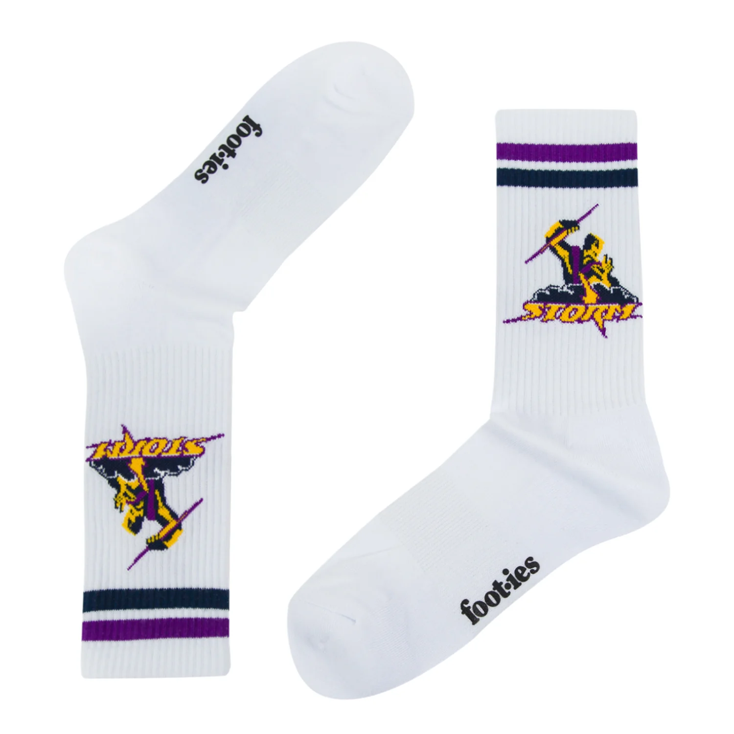 Melbourne Storm Retro Sneaker Sock 2 Pack - Image 3