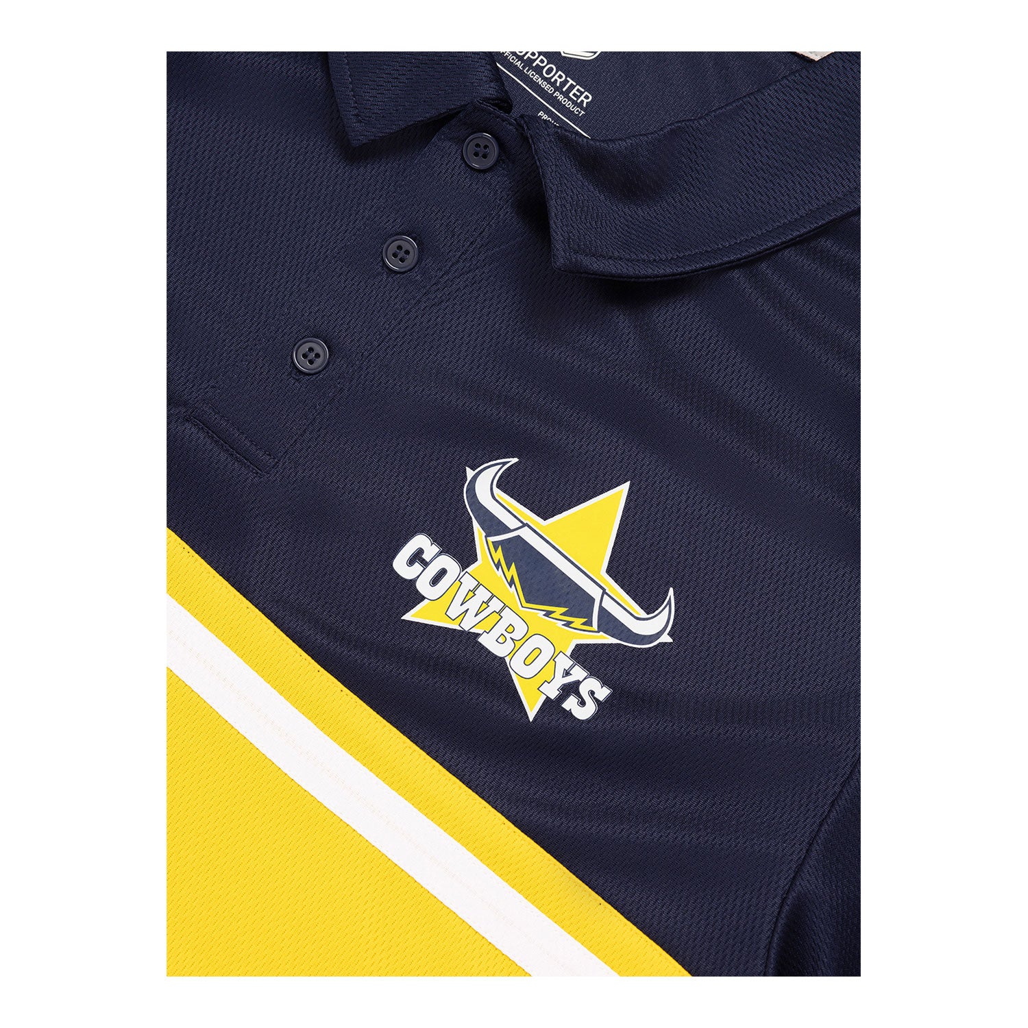 North Queensland Cowboys Mens Performance Polo - Image 3