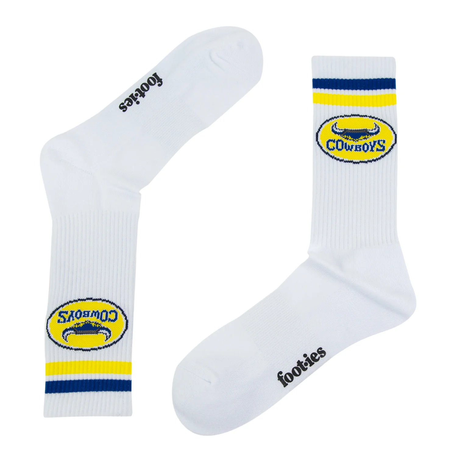 North Queensland Cowboys Retro Sneaker Sock 2 Pack - Image 3