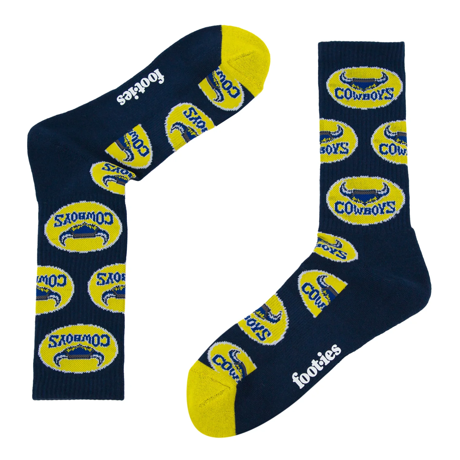 North Queensland Cowboys Retro Sneaker Sock 2 Pack - Image 4