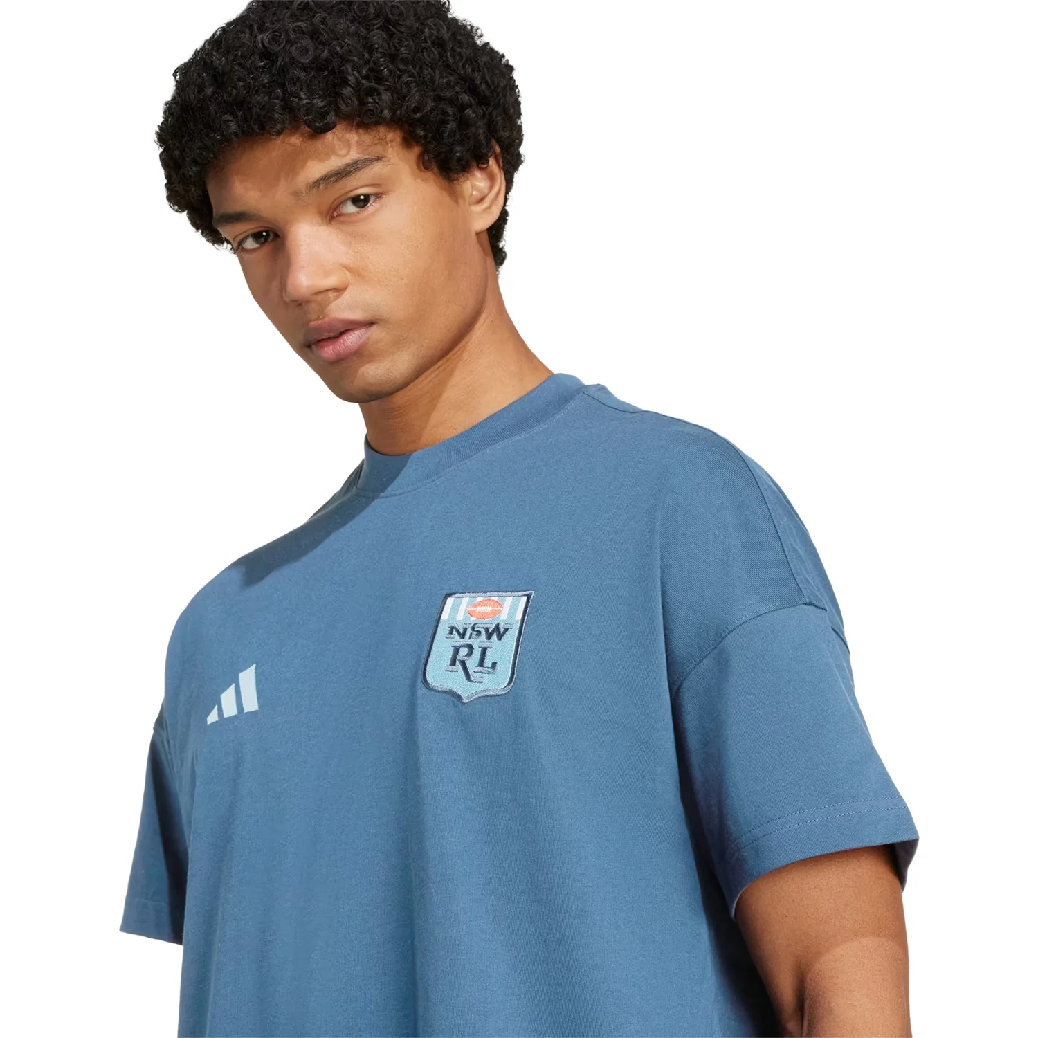 NSW Blues 2025 Mens SZN T-Shirt Light Blue - Image 3