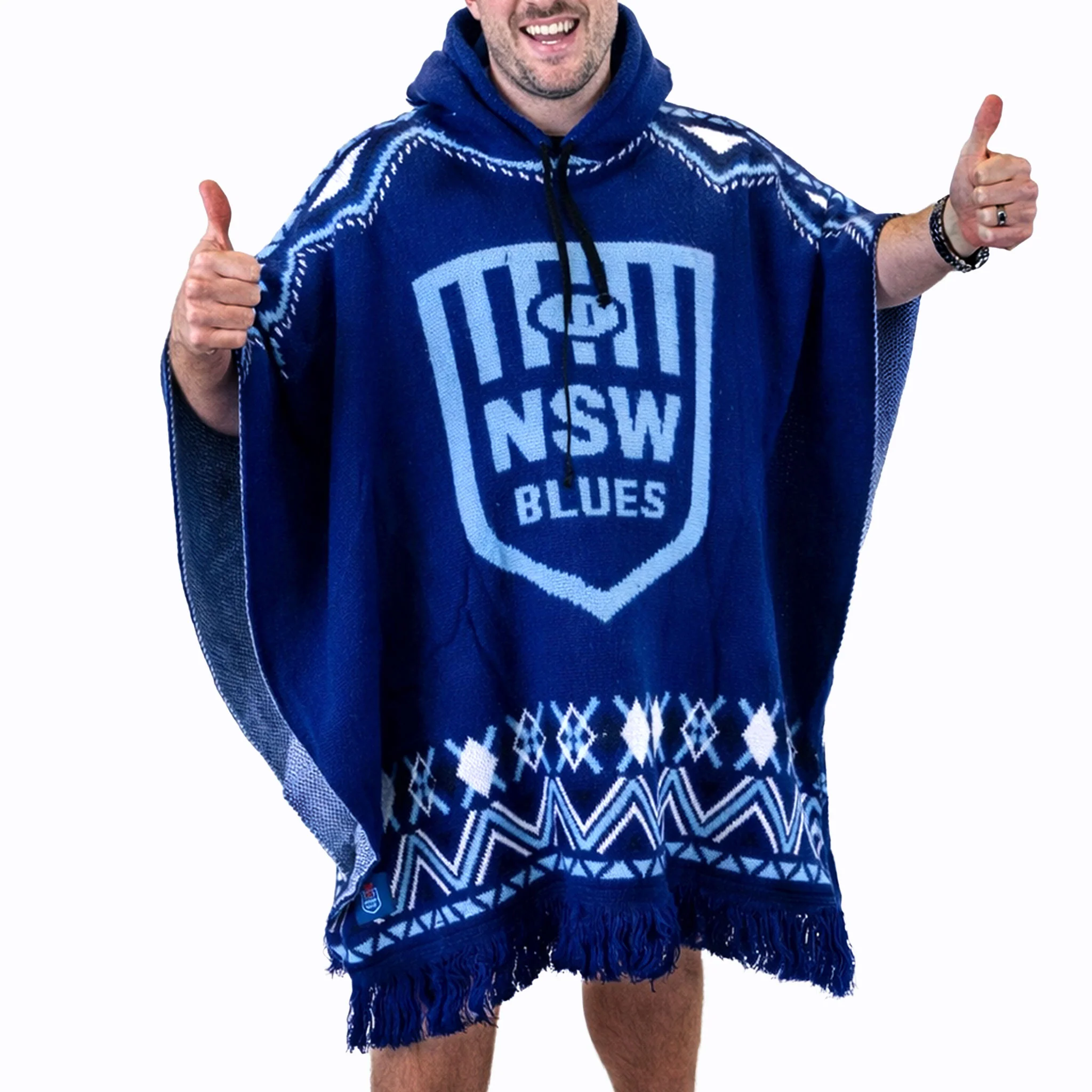 NSW Blues Dakota Woven Poncho