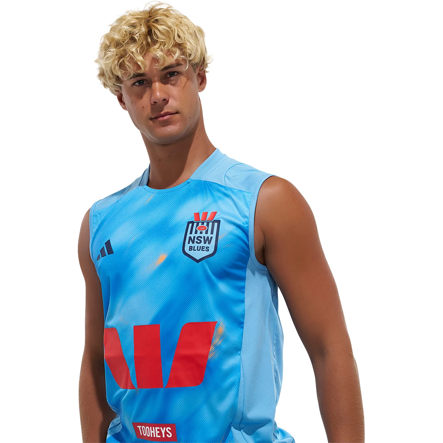 Westpac NSW Blues Mens 2026 Singlet Light Blue - Image 4