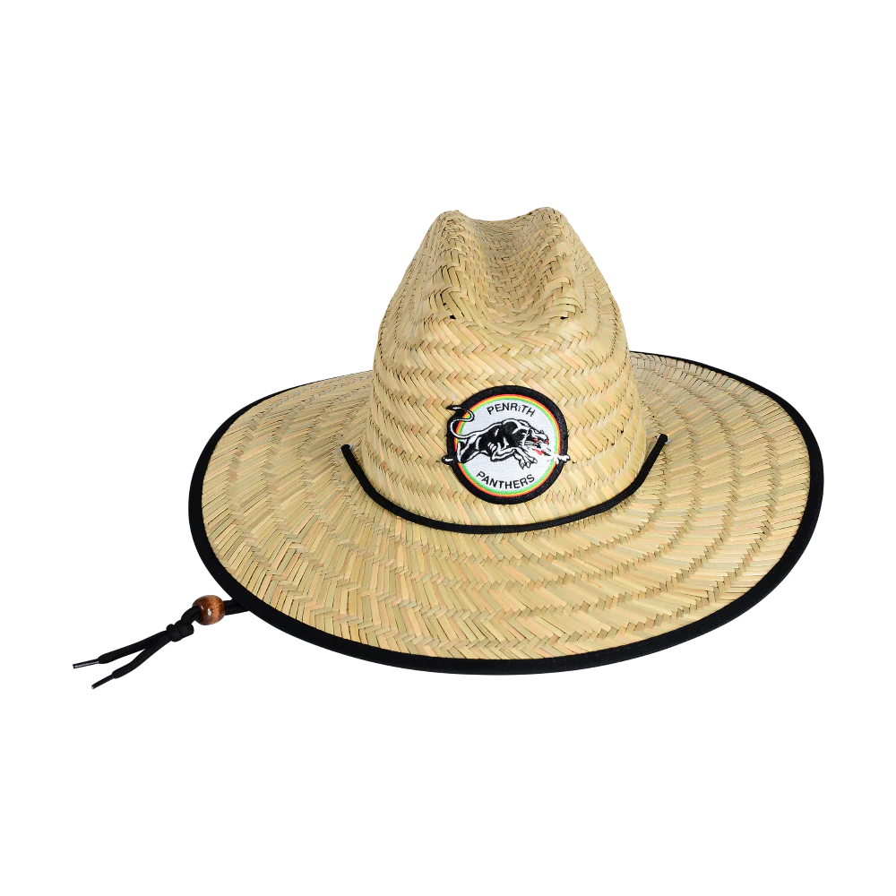 Panthers Adult Retro Straw Hat