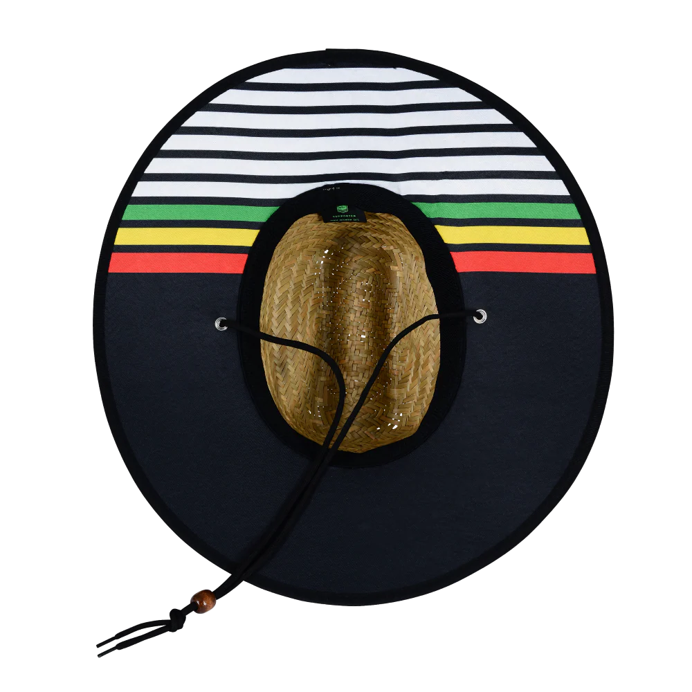 Panthers Adult Retro Straw Hat - Image 2