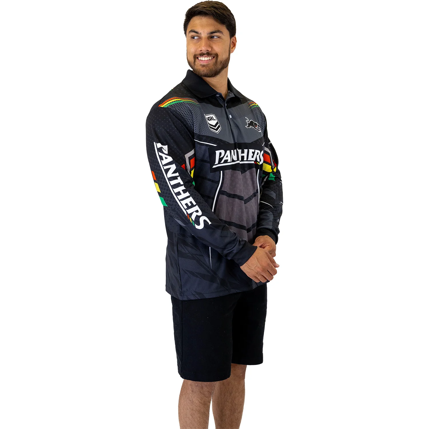 Panthers Cyber Fishing Shirt Mens - Image 3