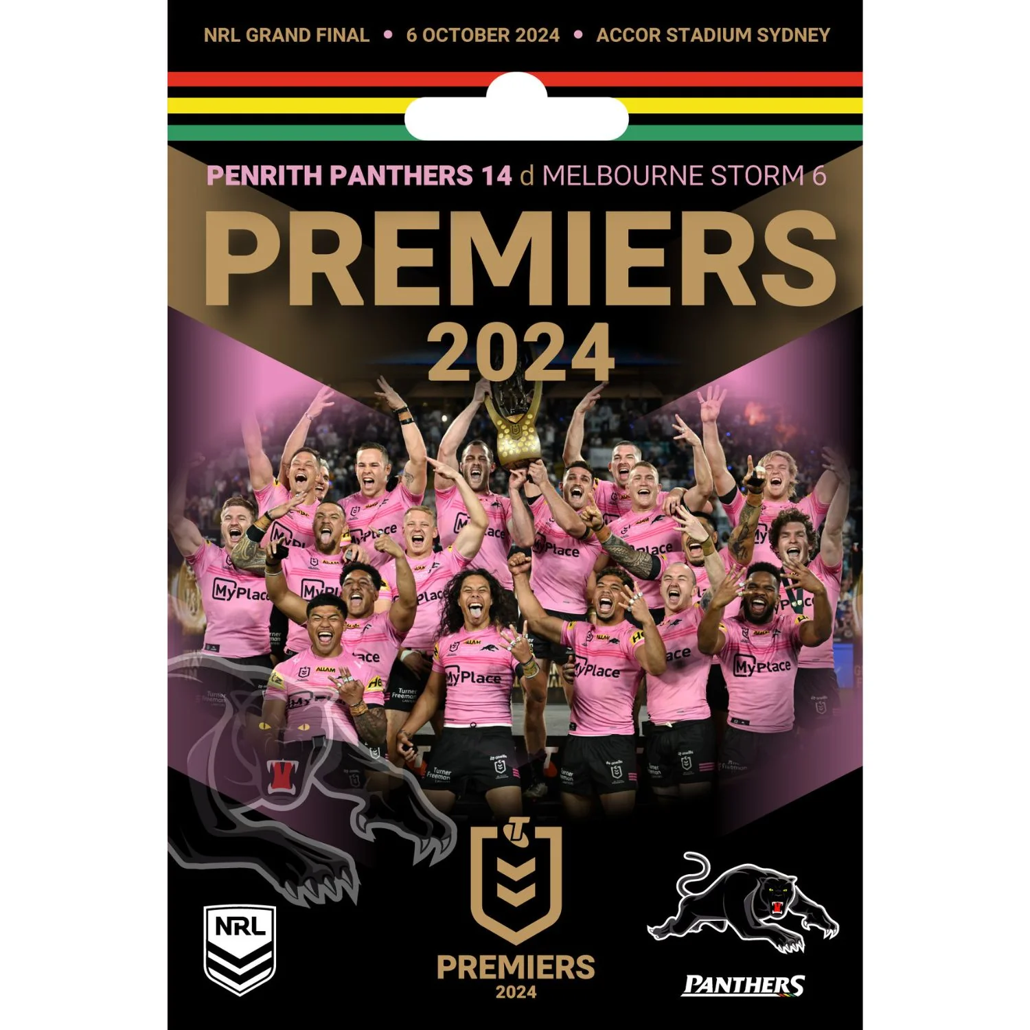 Penrith Panthers Premiers 2024 3D Trophy Keyring - Image 2