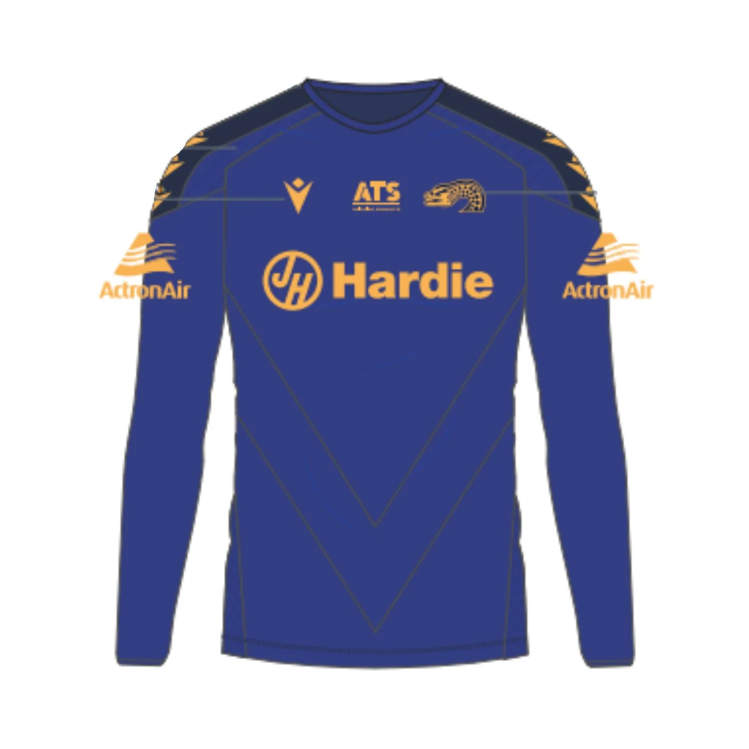 Parramatta Eels Mens 2025 Training Shirt Long Sleeve