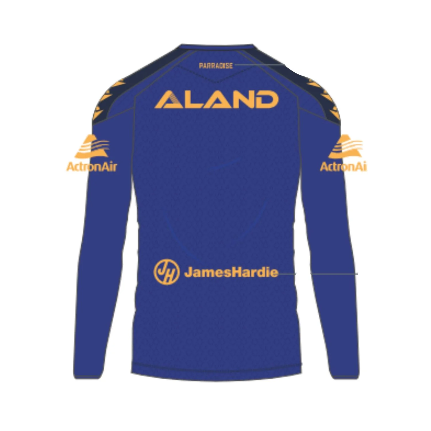 Parramatta Eels Mens 2025 Training Shirt Long Sleeve - Image 2