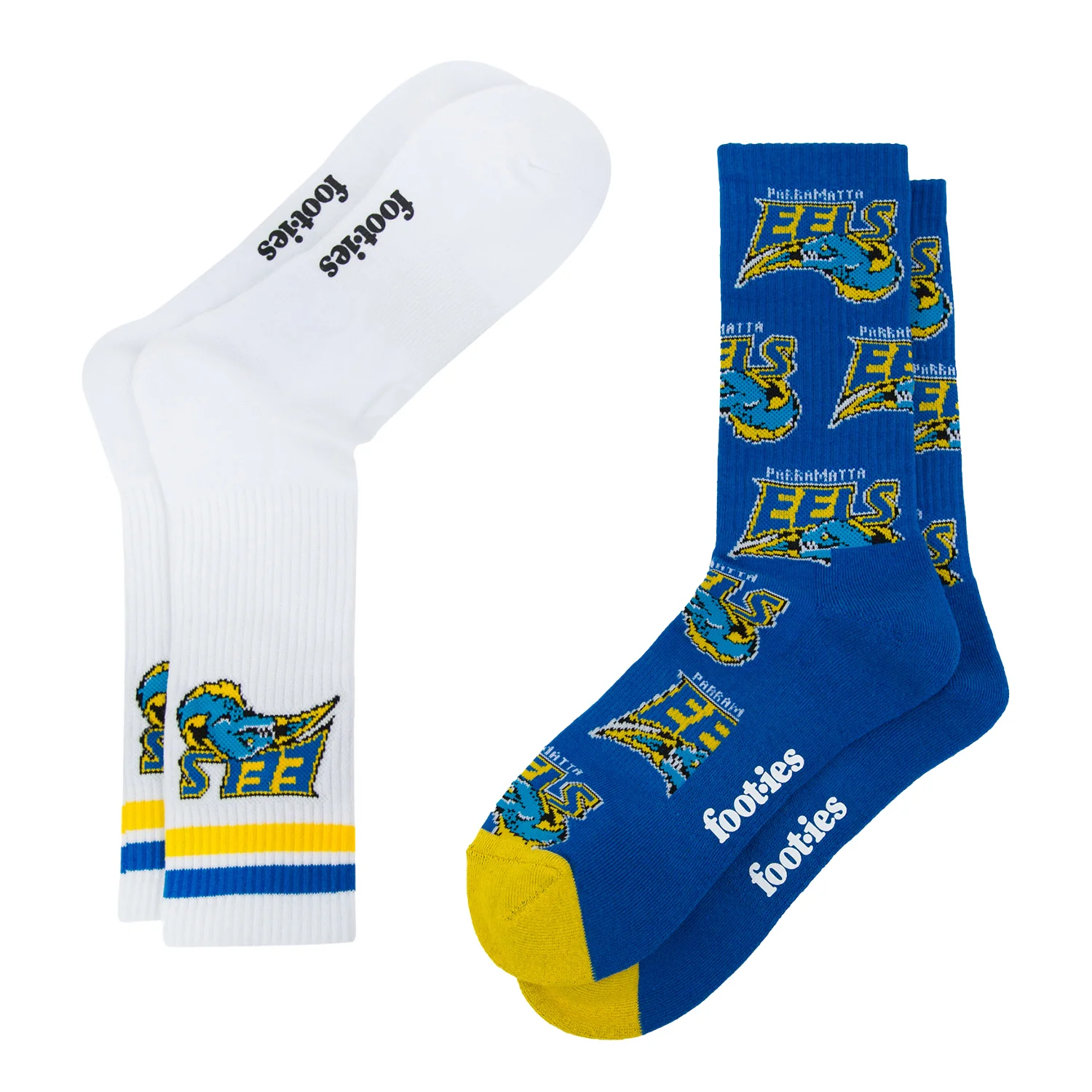 Parramatta Eels Retro Sneaker Sock 2 Pack - Image 2