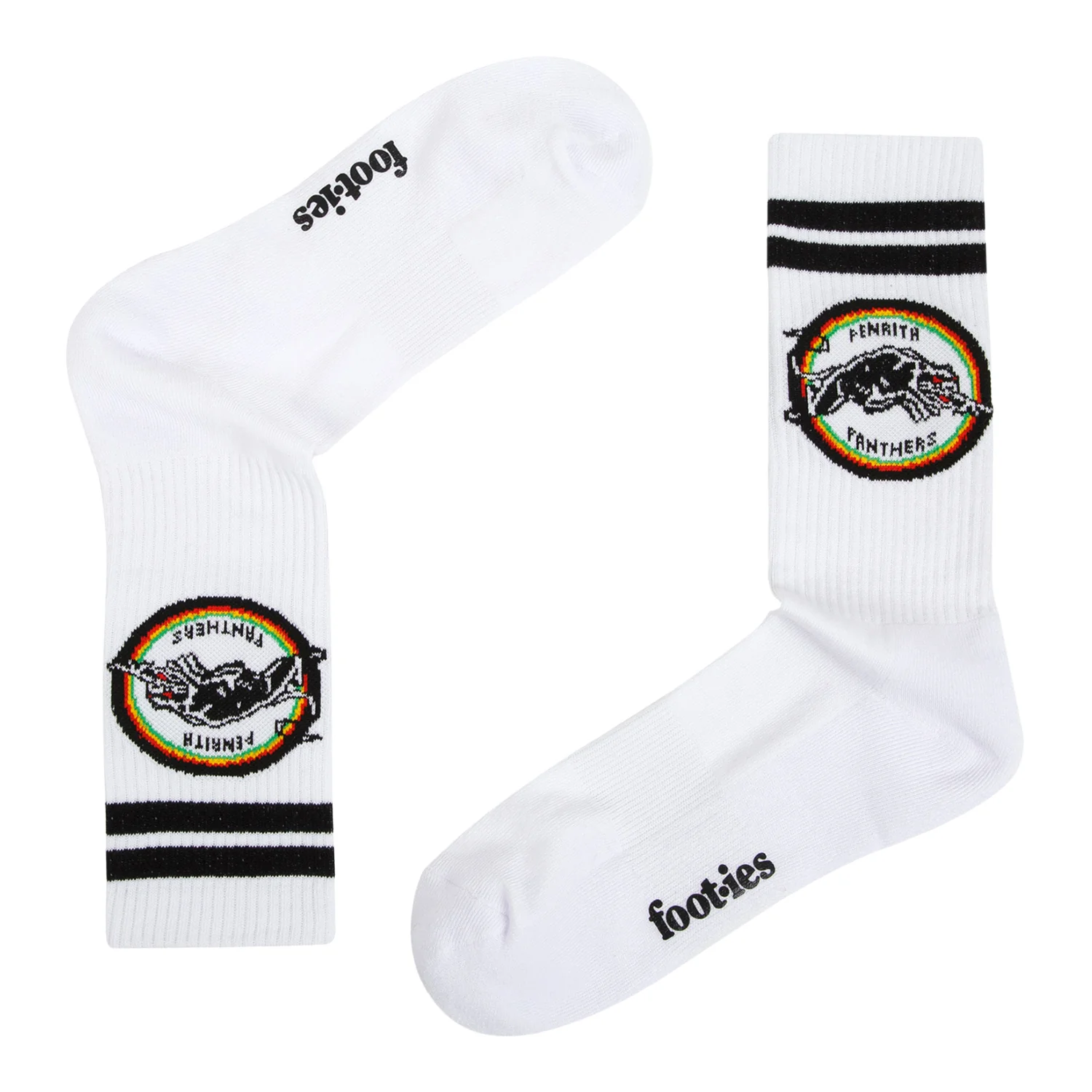 Penrith Panthers Retro Sneaker Sock 2 Pack - Image 3