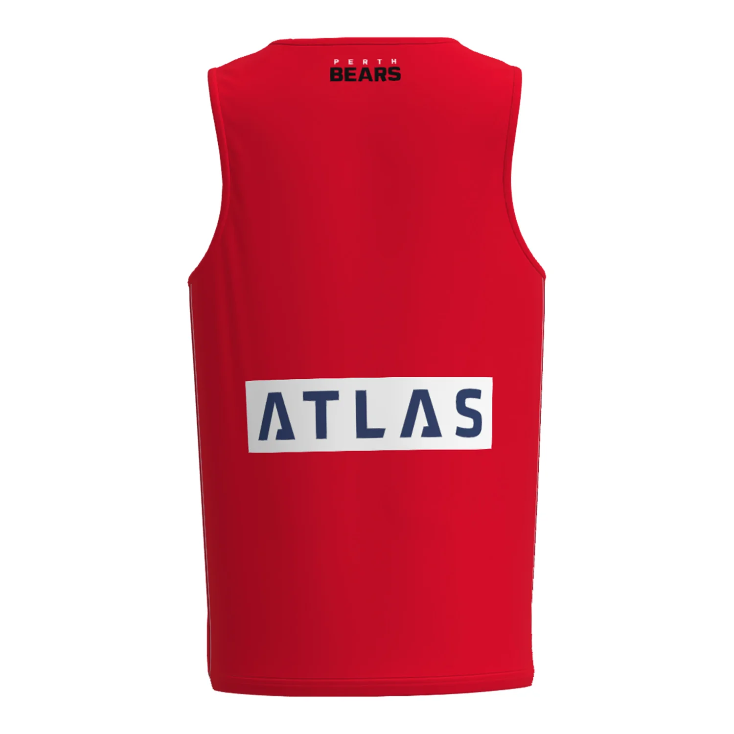 Perth Bears Mens Training Singlet Red - Image 3