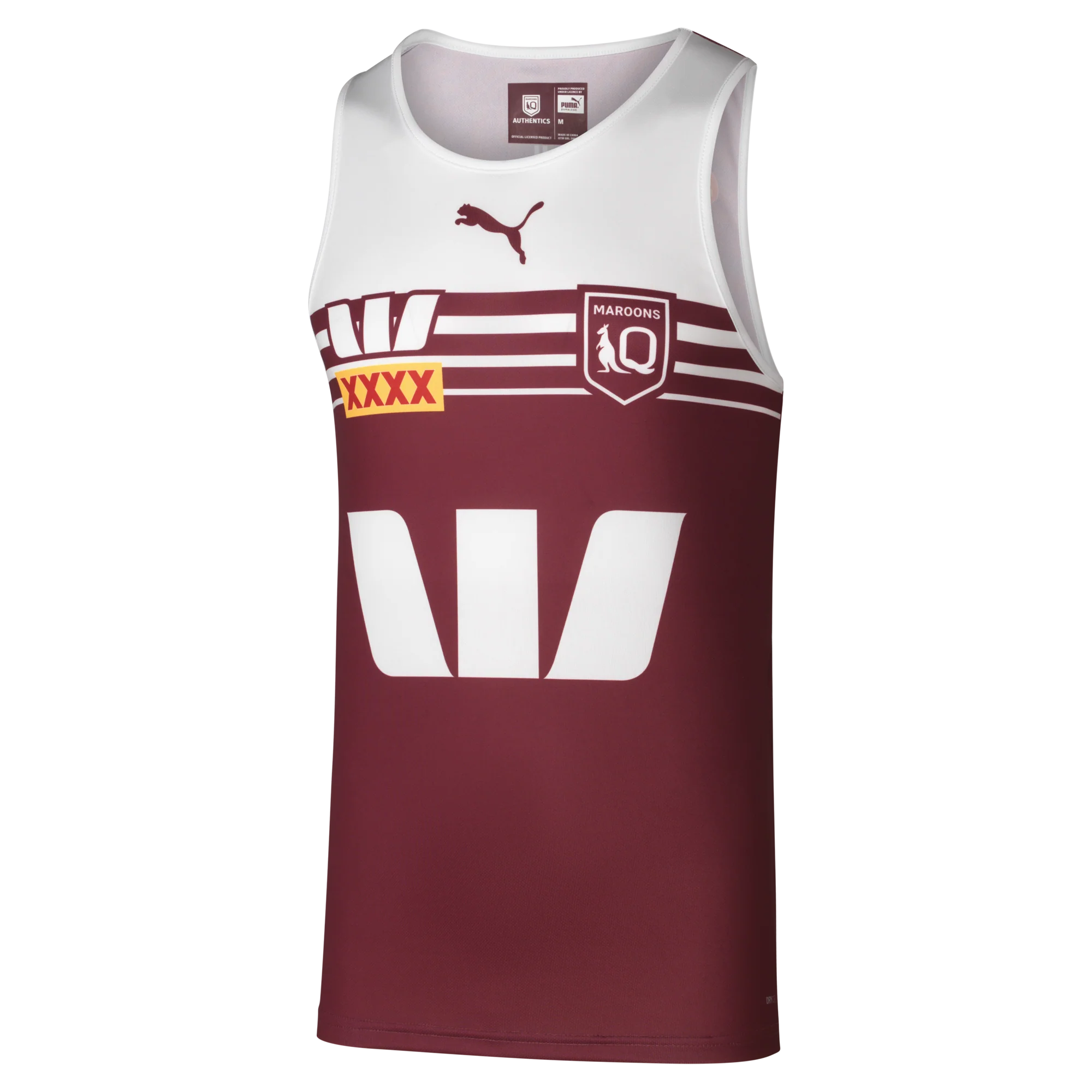 QLD Maroons 2024 Mens Replica Training Singlet