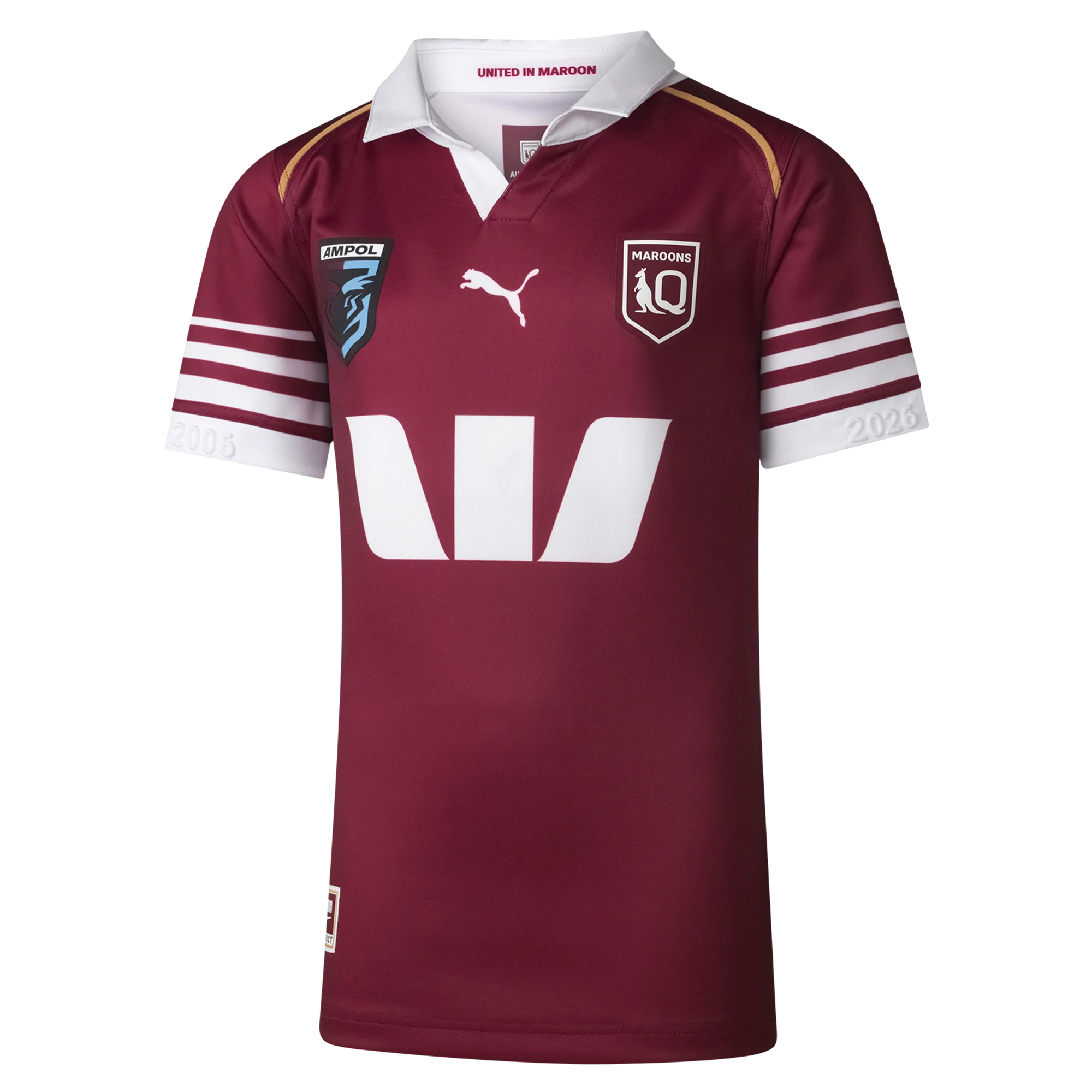 QLD Maroons Youth 2026 Home Jersey