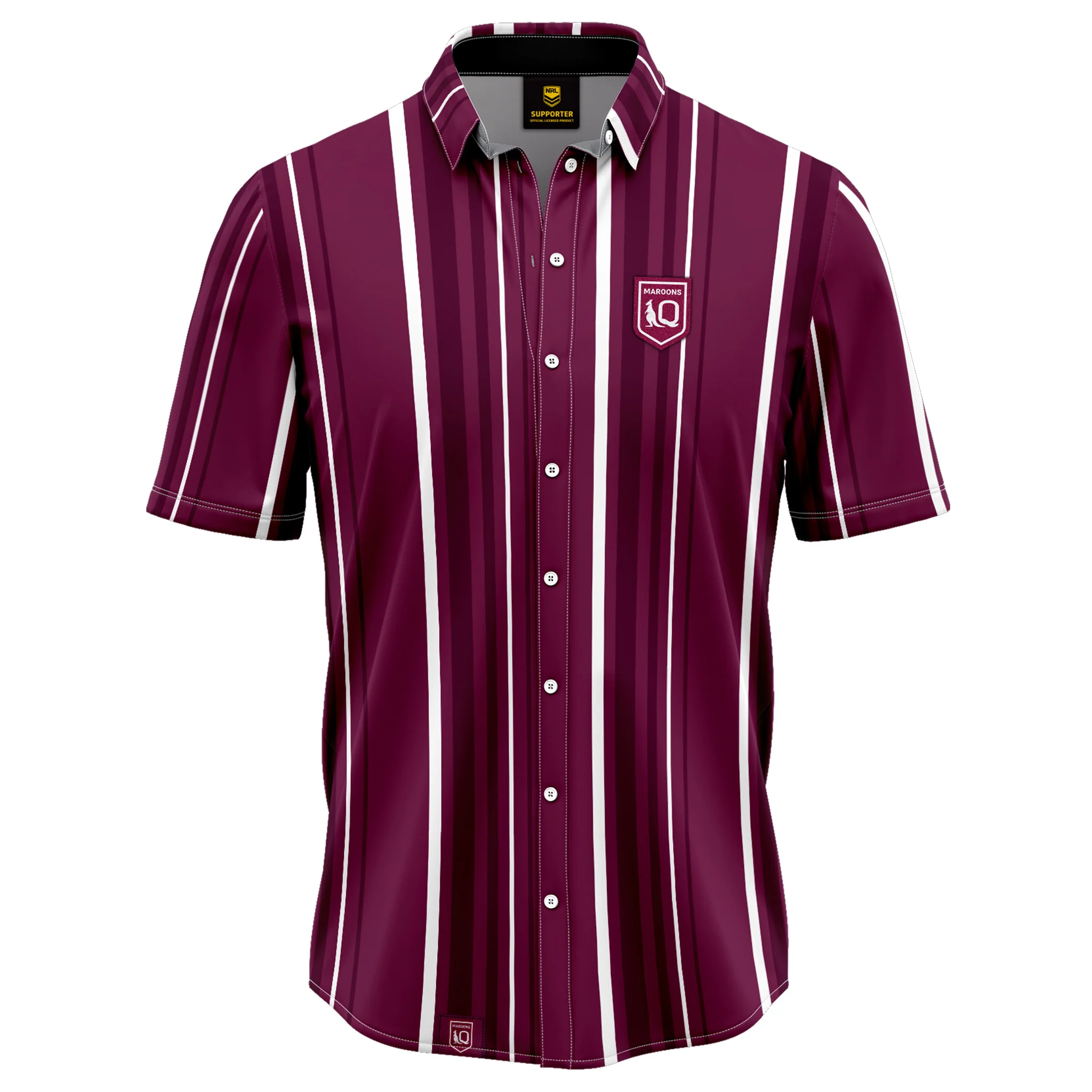 QLD Maroons SOO Mens Sorrento Party Shirt - Image 6