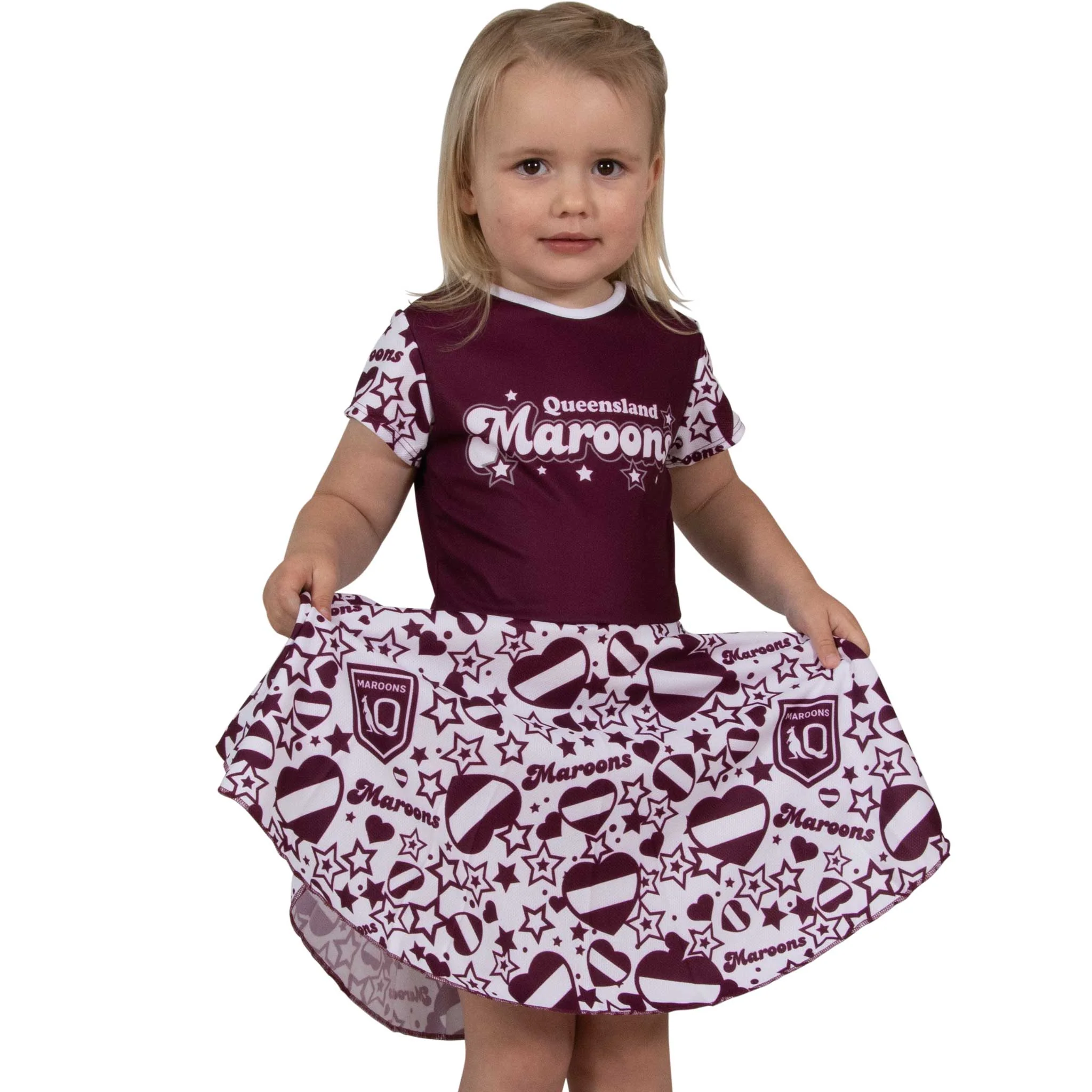 QLD Maroons Kids 'Hearbreaker' Dress - Image 2